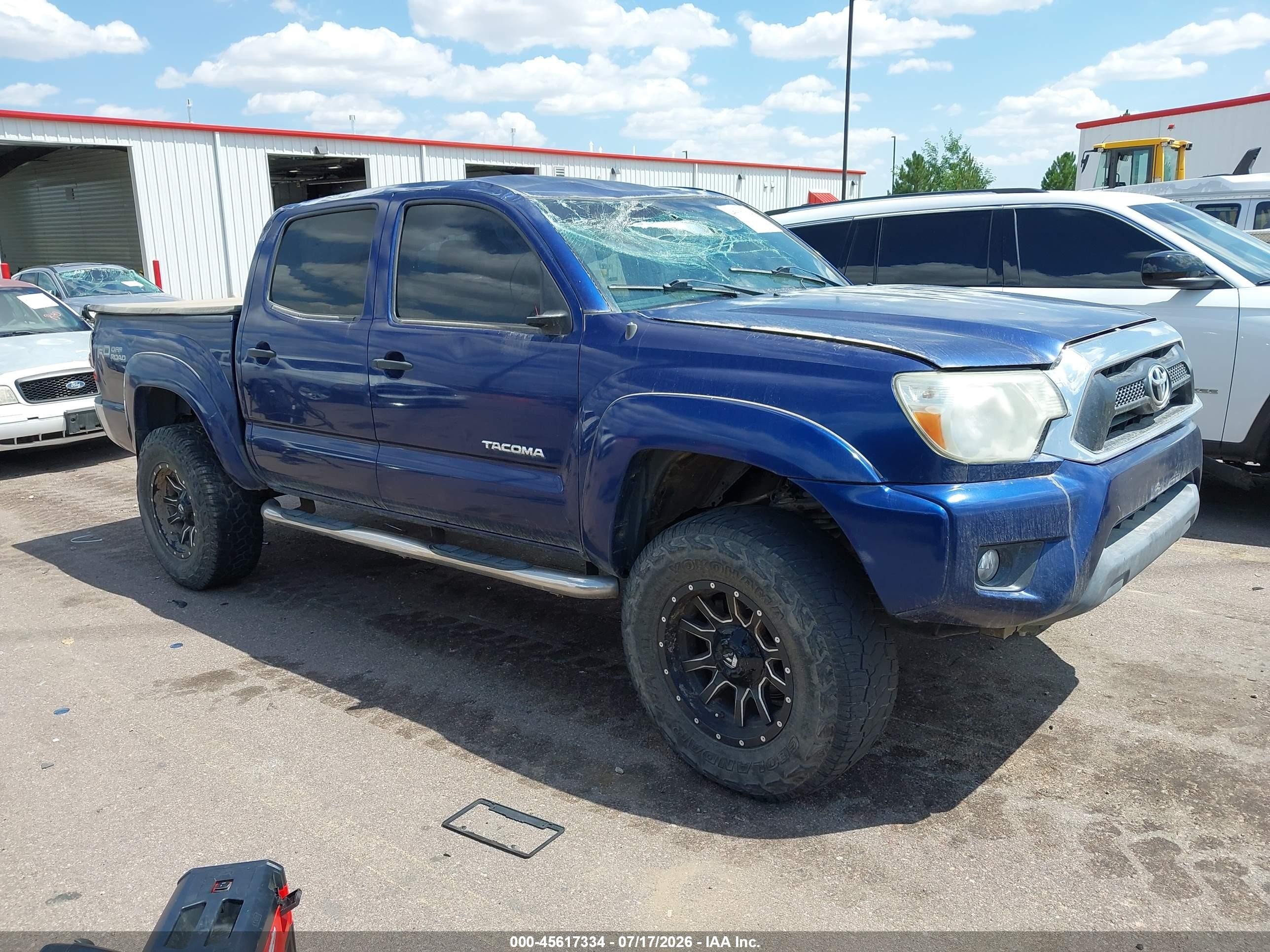 2014 Toyota Tacoma Base V6 Blue vin: 3TMLU4EN3EM156261