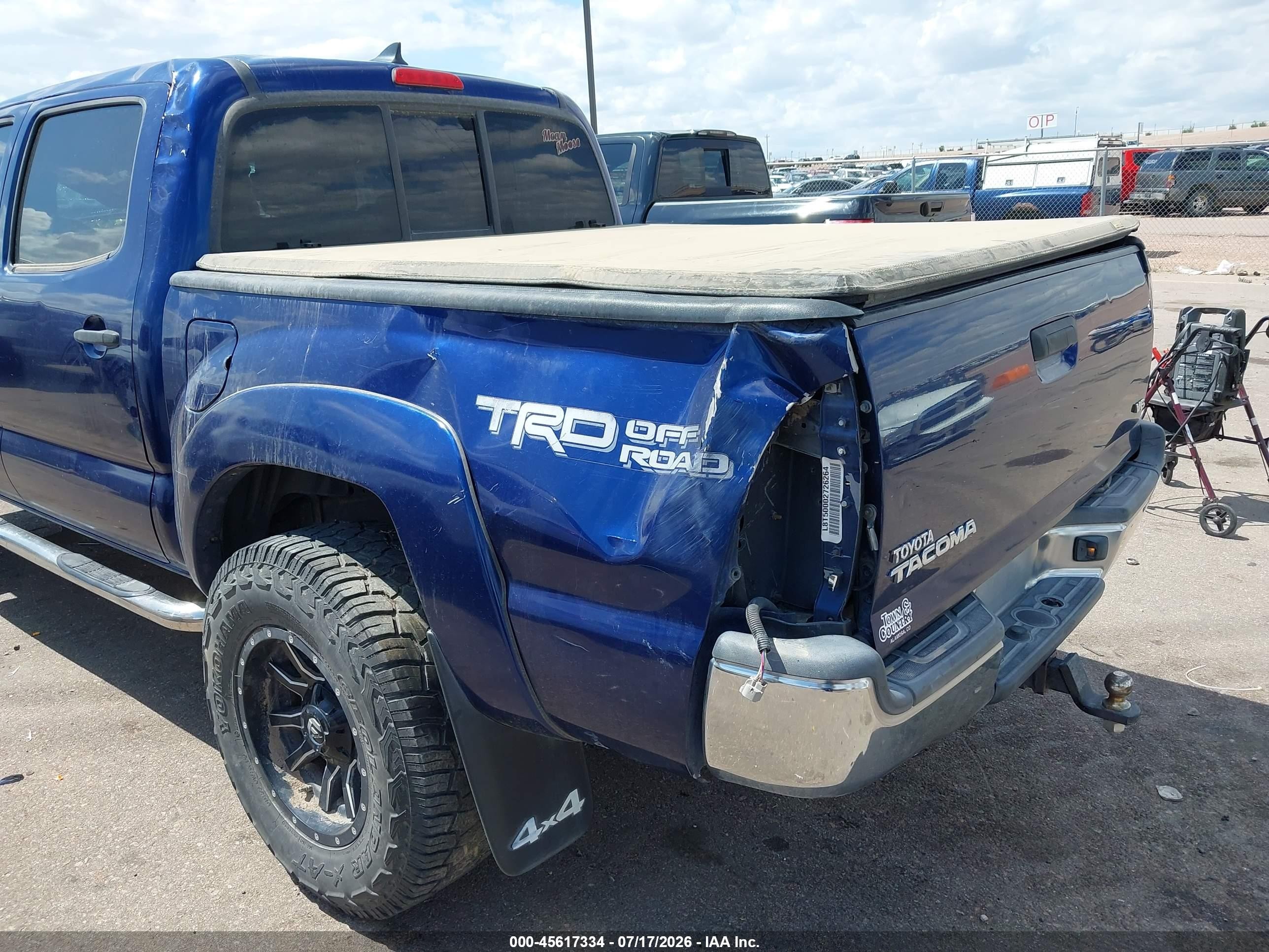 2014 Toyota Tacoma Base V6 Синий vin: 3TMLU4EN3EM156261