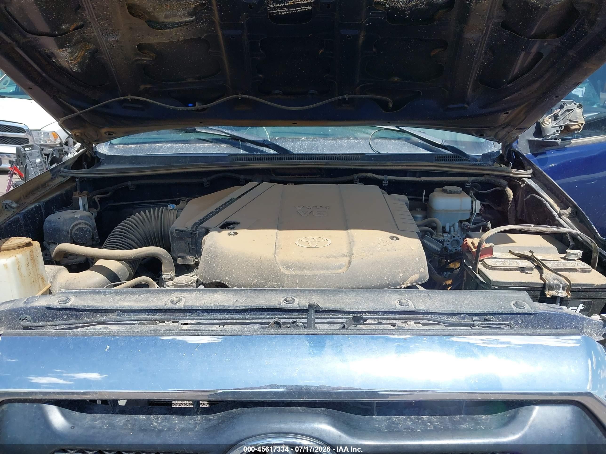 2014 Toyota Tacoma Base V6 Синий vin: 3TMLU4EN3EM156261