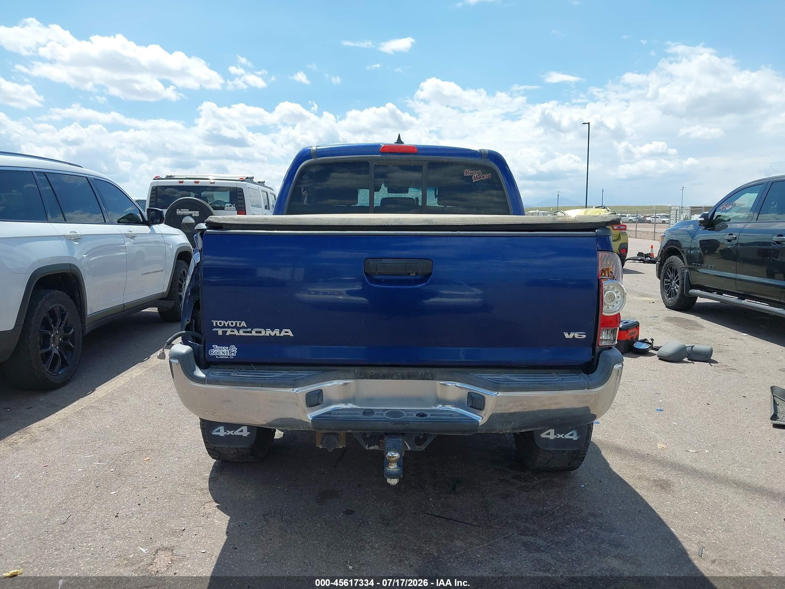 2014 Toyota Tacoma Base V6 Синий vin: 3TMLU4EN3EM156261