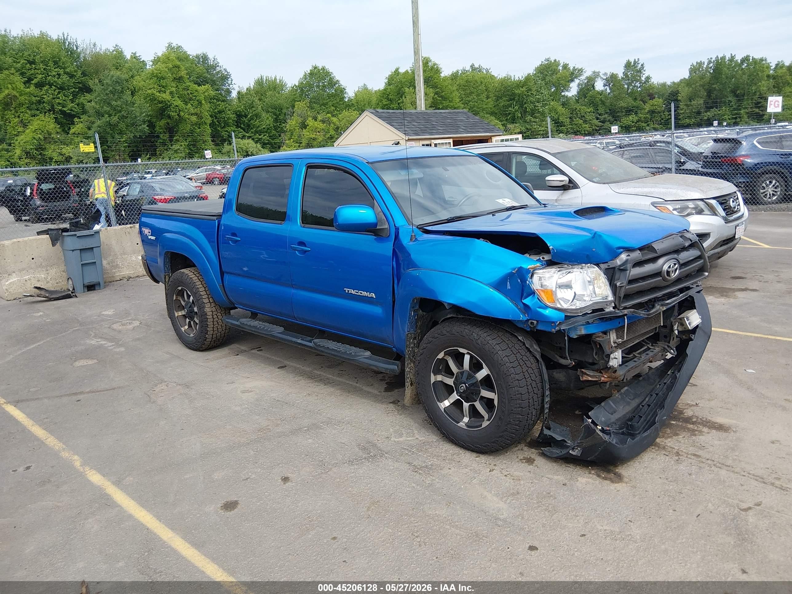 2010 Toyota Tacoma Base V6 Blue vin: 3TMLU4EN4AM038309