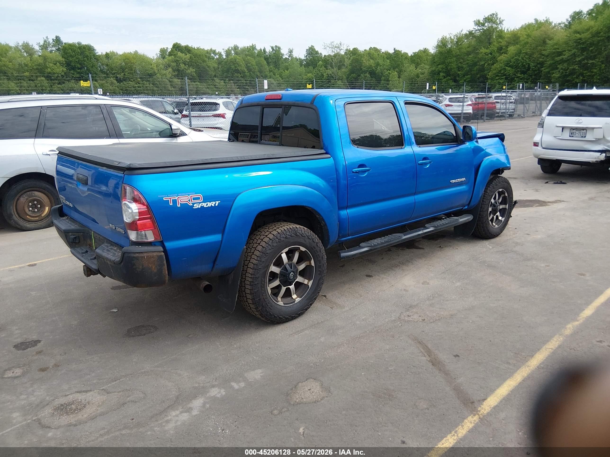 2010 Toyota Tacoma Base V6 Blue vin: 3TMLU4EN4AM038309