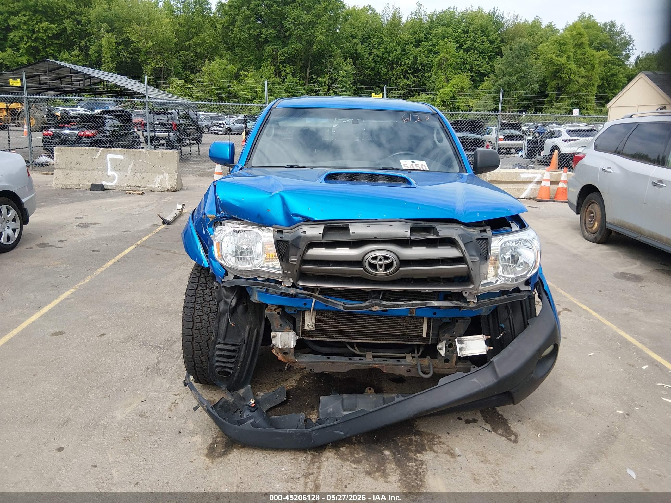 2010 Toyota Tacoma Base V6 Blue vin: 3TMLU4EN4AM038309
