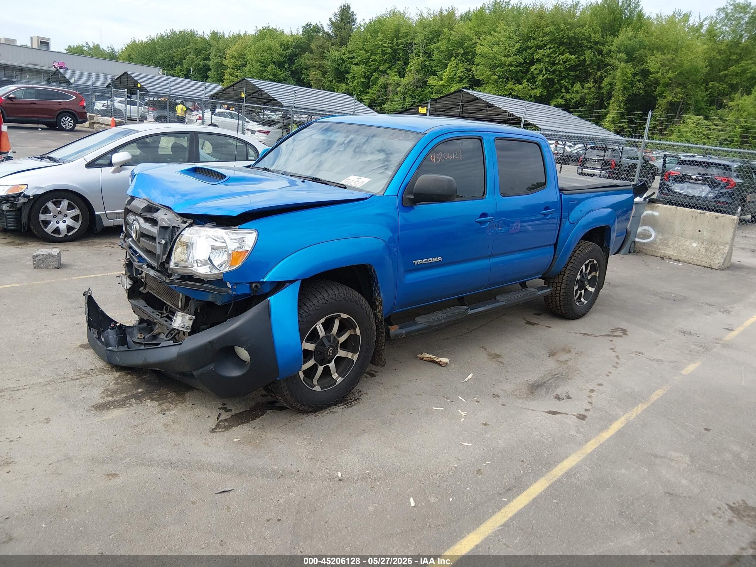 2010 Toyota Tacoma Base V6 Blue vin: 3TMLU4EN4AM038309