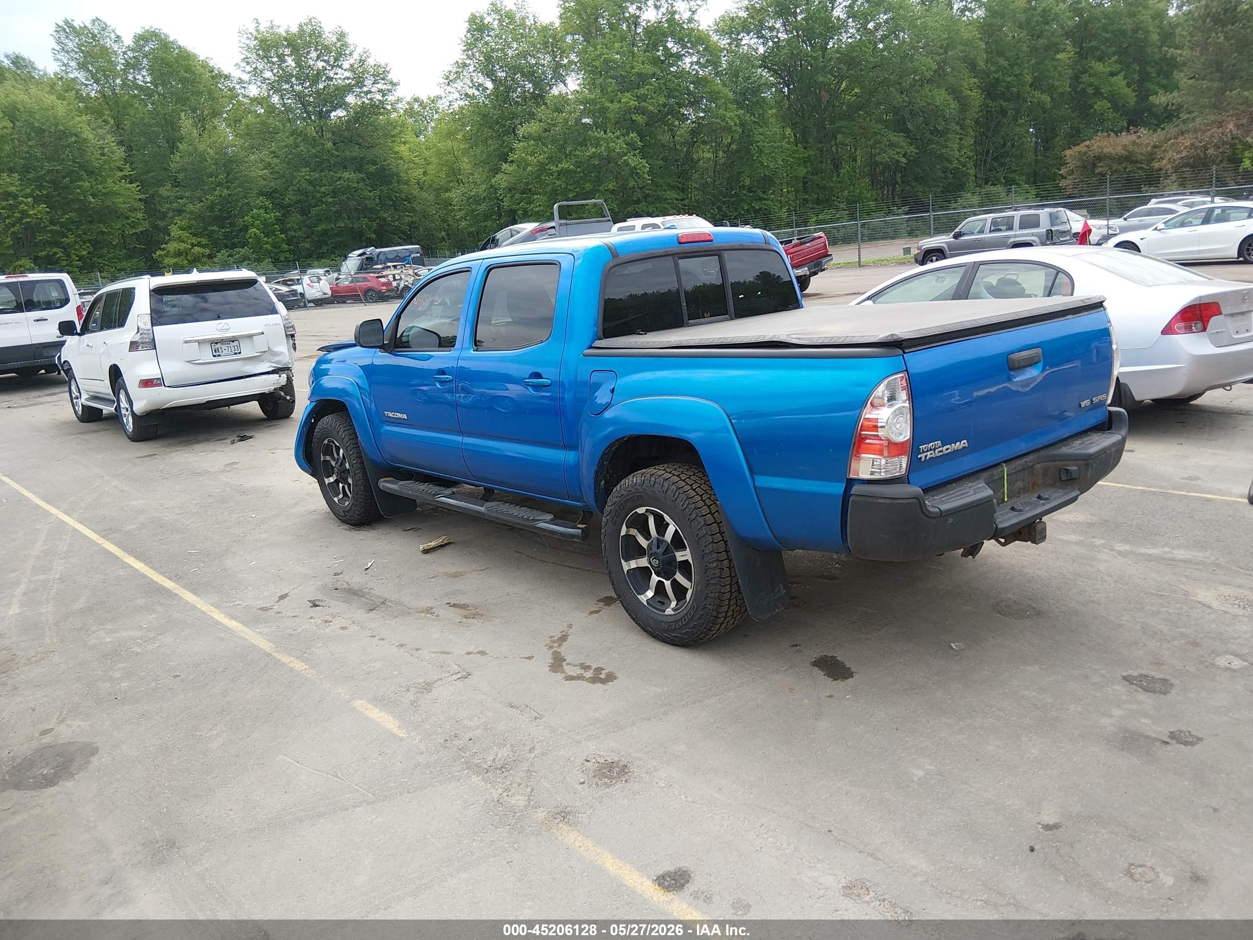 2010 Toyota Tacoma Base V6 Blue vin: 3TMLU4EN4AM038309