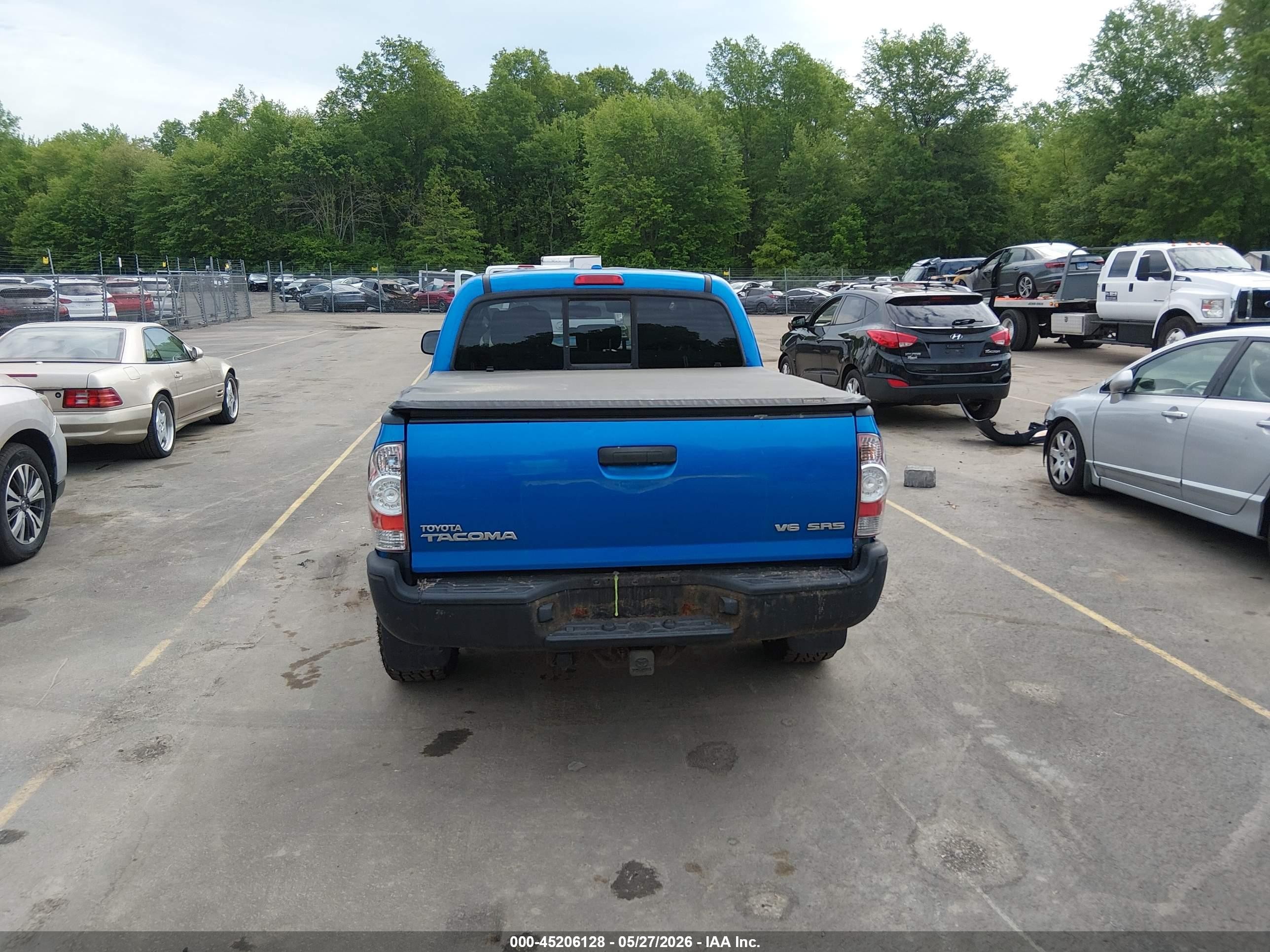 2010 Toyota Tacoma Base V6 Blue vin: 3TMLU4EN4AM038309