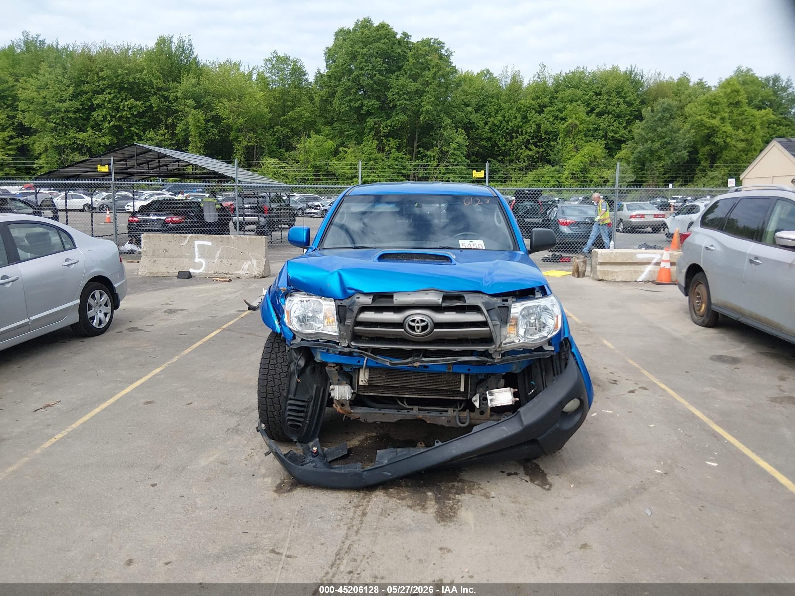 2010 Toyota Tacoma Base V6 Blue vin: 3TMLU4EN4AM038309