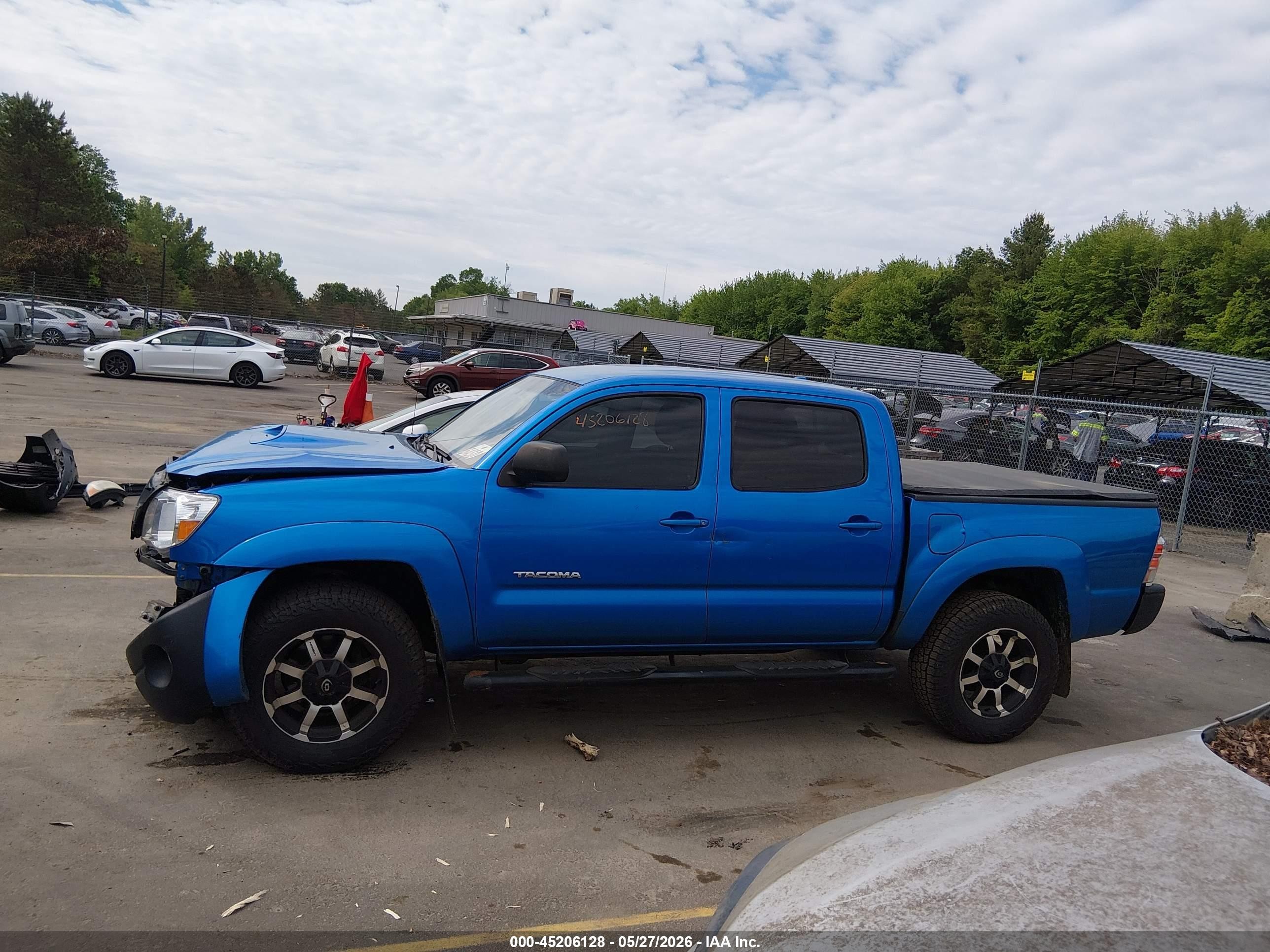 2010 Toyota Tacoma Base V6 Blue vin: 3TMLU4EN4AM038309