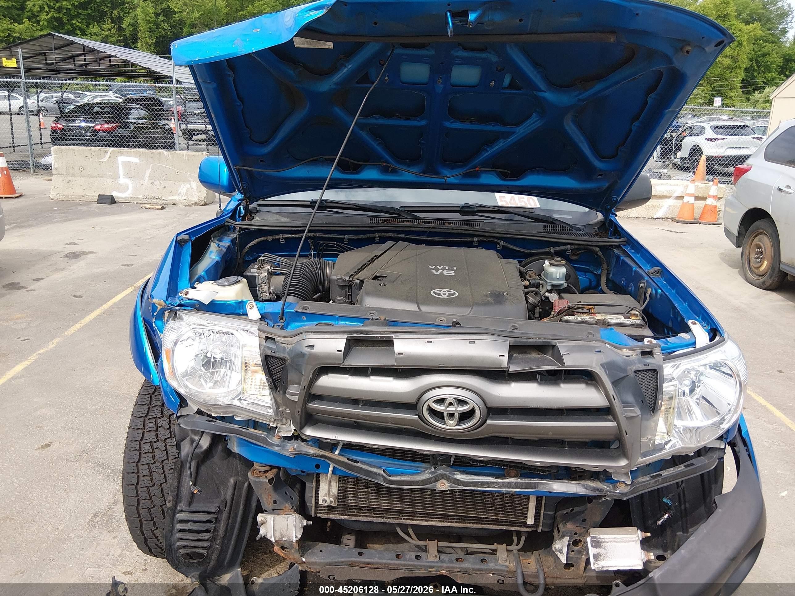 2010 Toyota Tacoma Base V6 Blue vin: 3TMLU4EN4AM038309