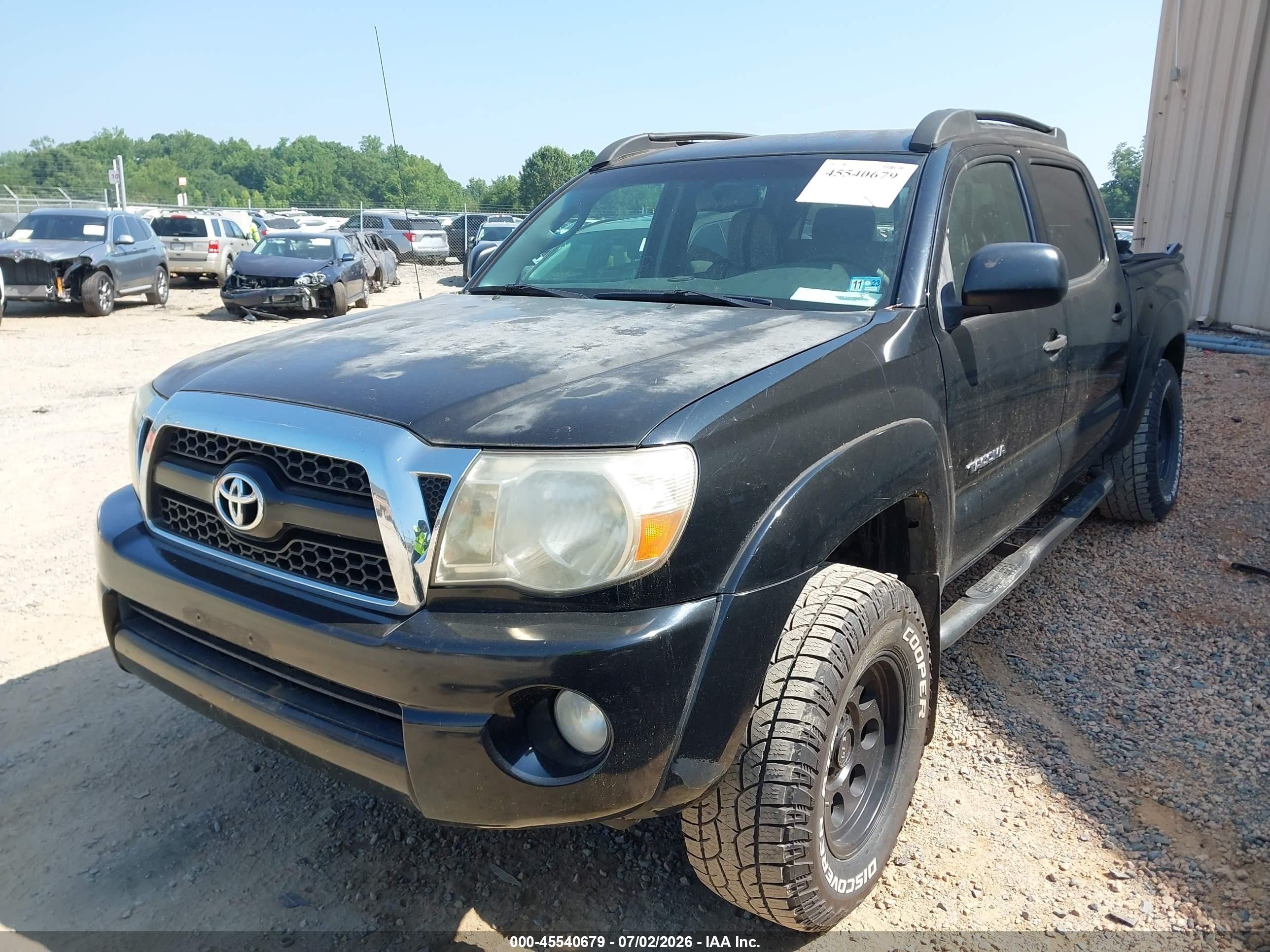 2011 Toyota Tacoma Base V6 Black vin: 3TMLU4EN4BM066855