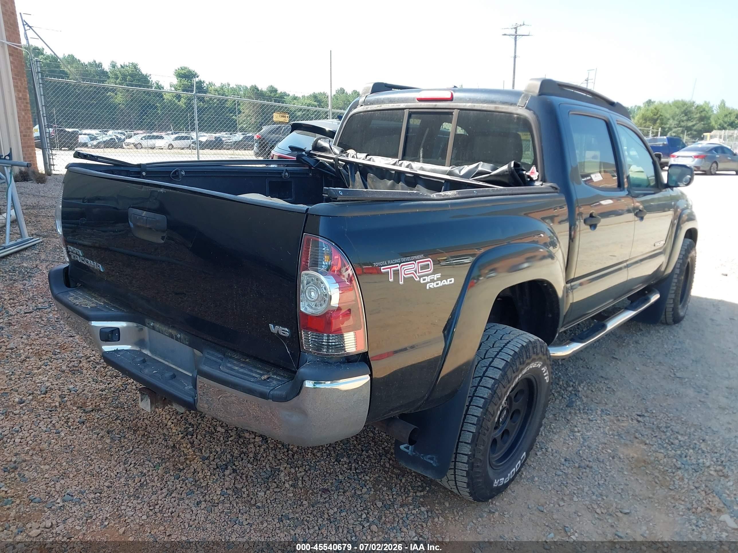2011 Toyota Tacoma Base V6 Black vin: 3TMLU4EN4BM066855