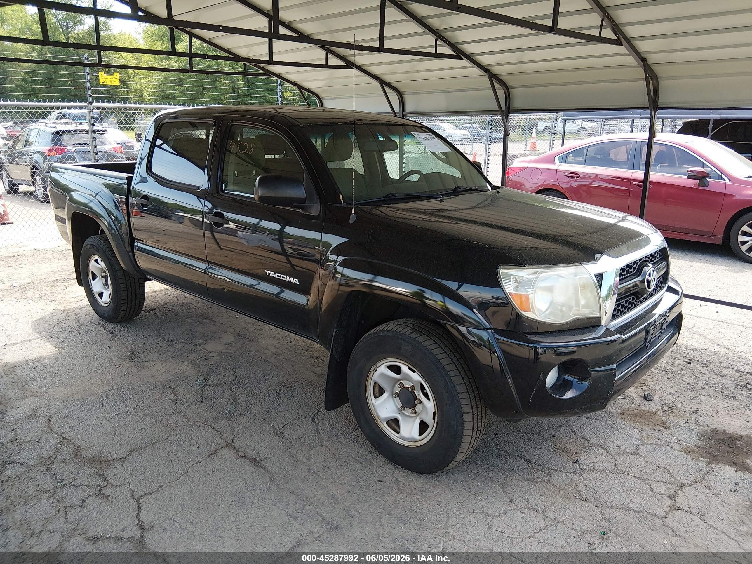 2011 Toyota Tacoma Base V6 Black vin: 3TMLU4EN4BM075961