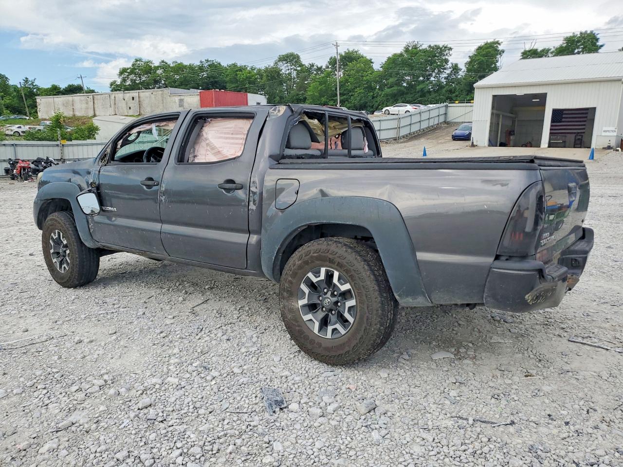 2012 Toyota Tacoma Double Cab Gray vin: 3TMLU4EN4CM089425