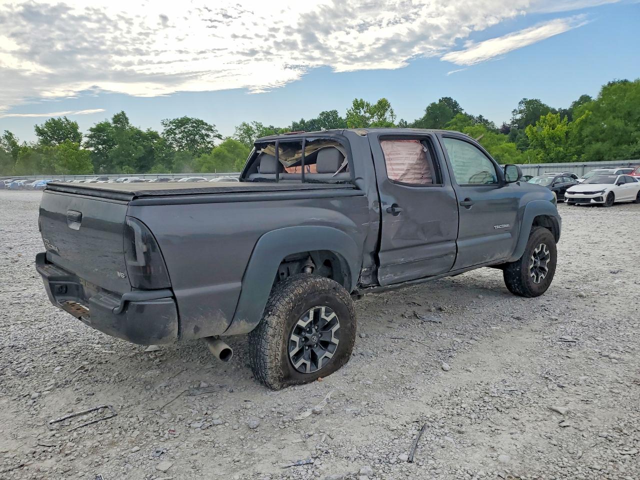 2012 Toyota Tacoma Double Cab Gray vin: 3TMLU4EN4CM089425