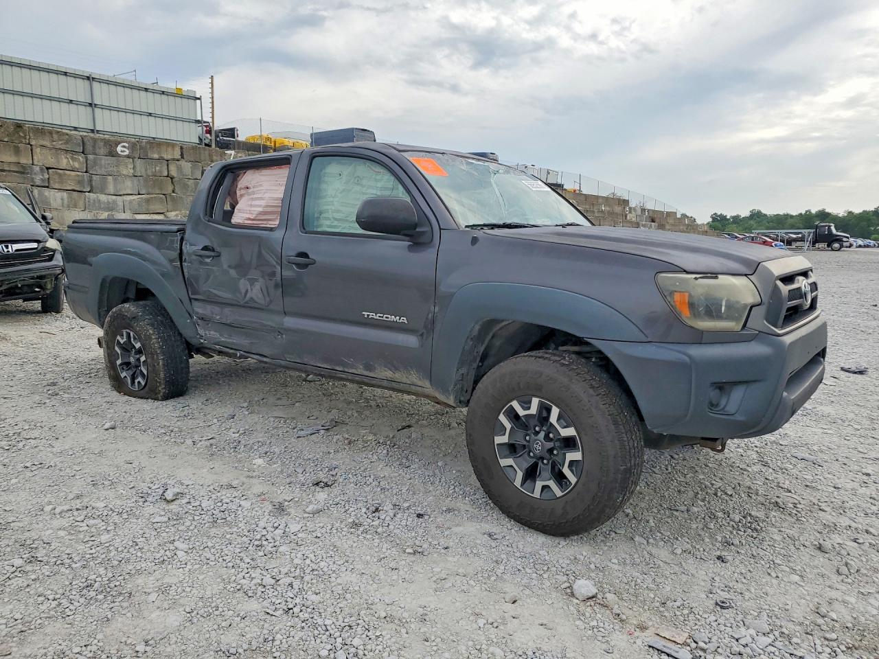 2012 Toyota Tacoma Double Cab Gray vin: 3TMLU4EN4CM089425