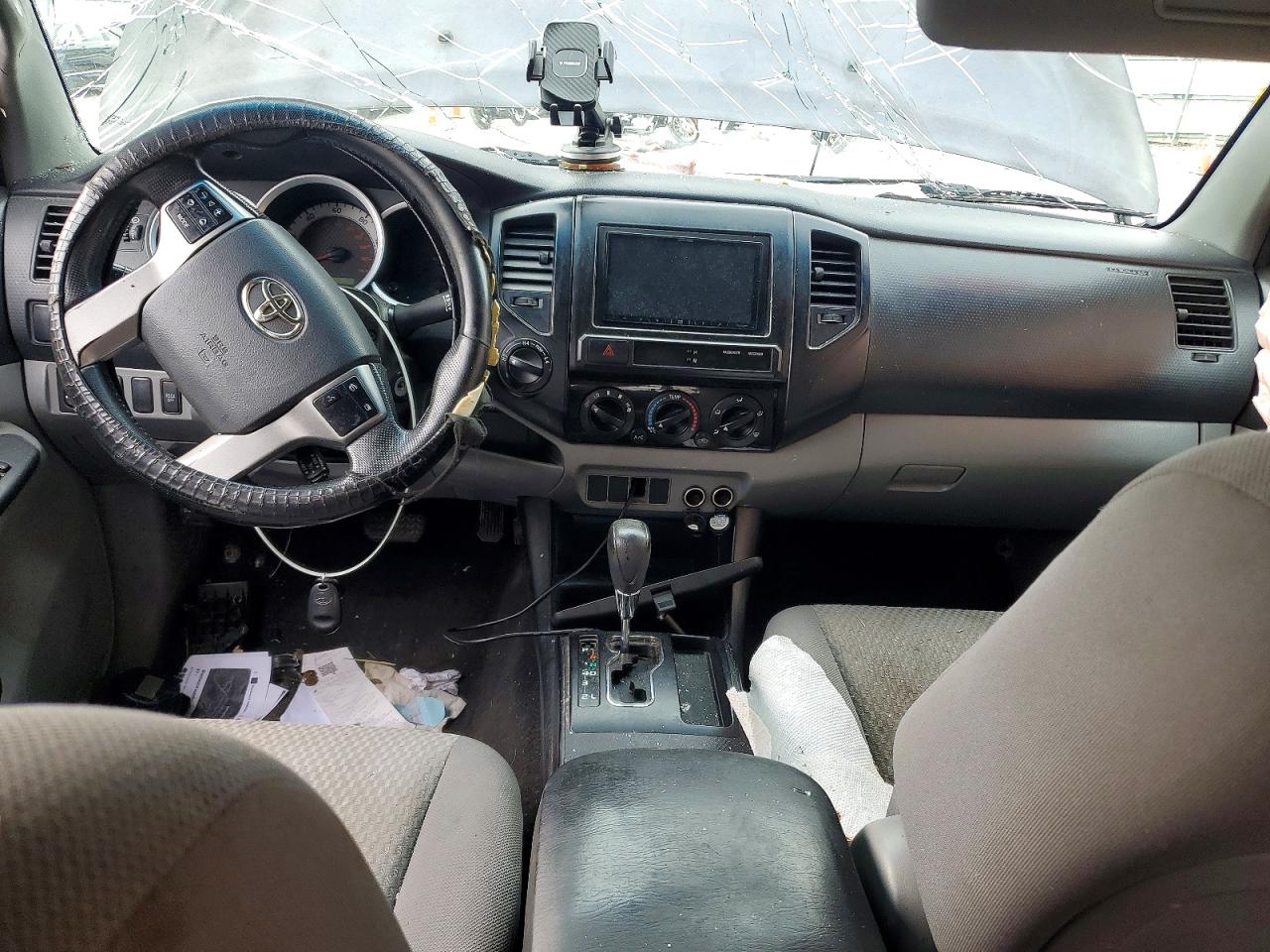 2012 Toyota Tacoma Double Cab Gray vin: 3TMLU4EN4CM089425