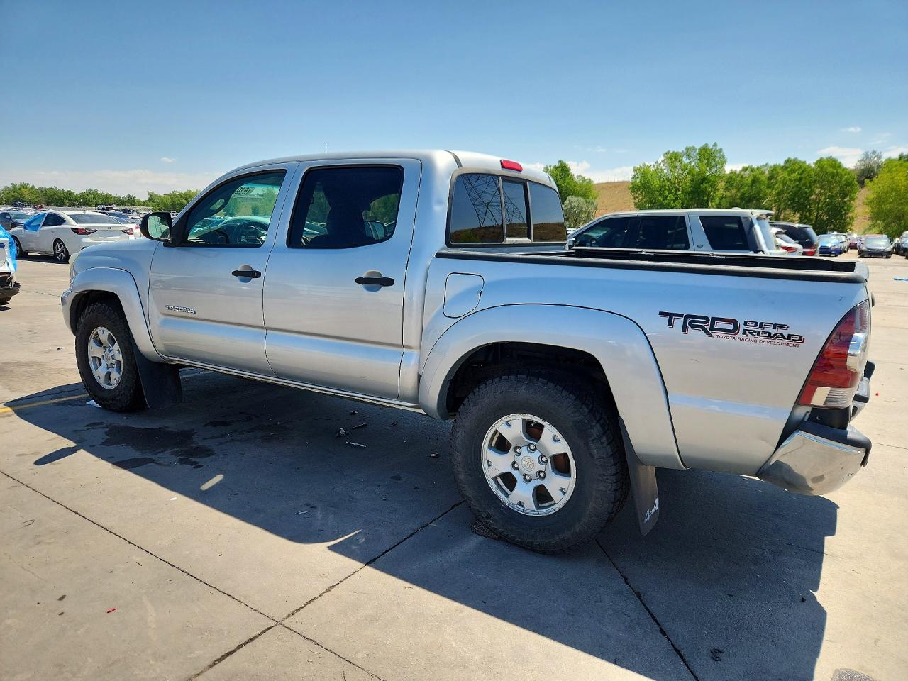 2013 Toyota Tacoma Double Cab Silver vin: 3TMLU4EN4DM109481