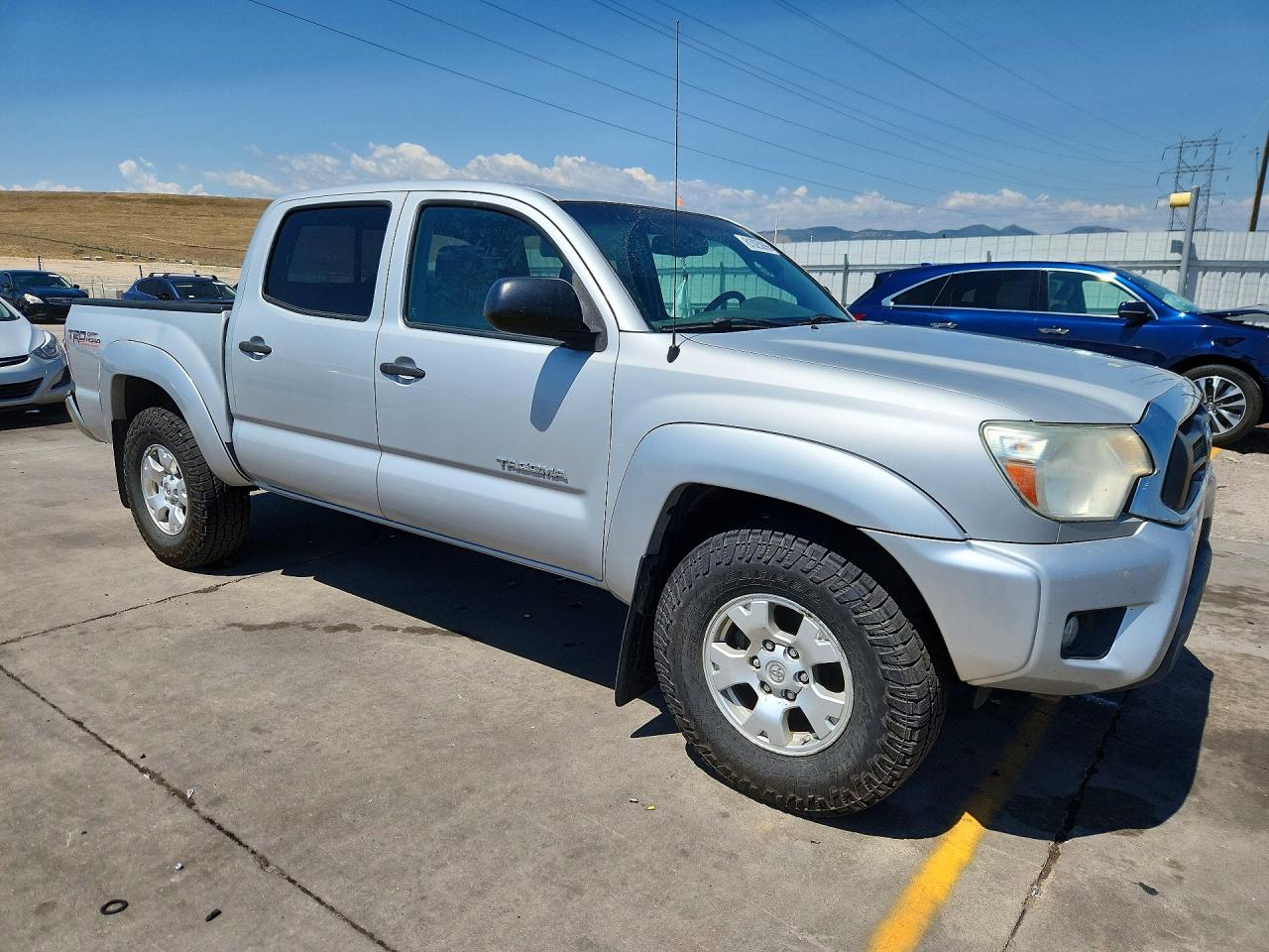 2013 Toyota Tacoma Double Cab Silver vin: 3TMLU4EN4DM109481