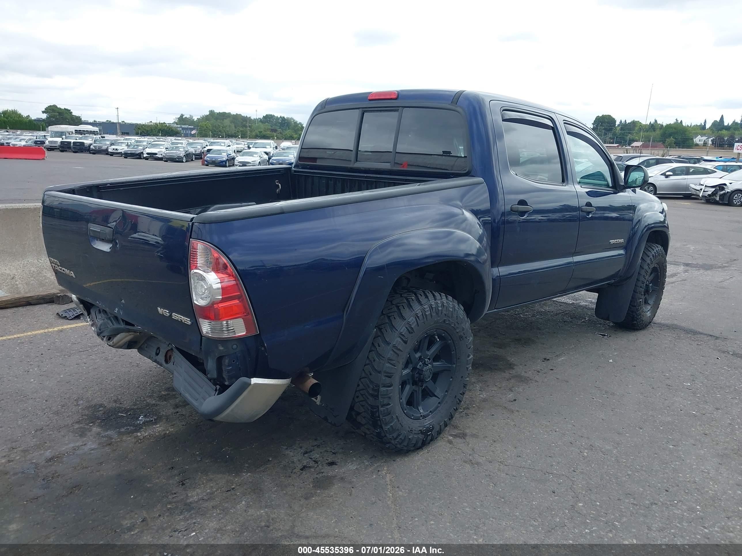 2013 Toyota Tacoma Base V6 Blue vin: 3TMLU4EN4DM111036
