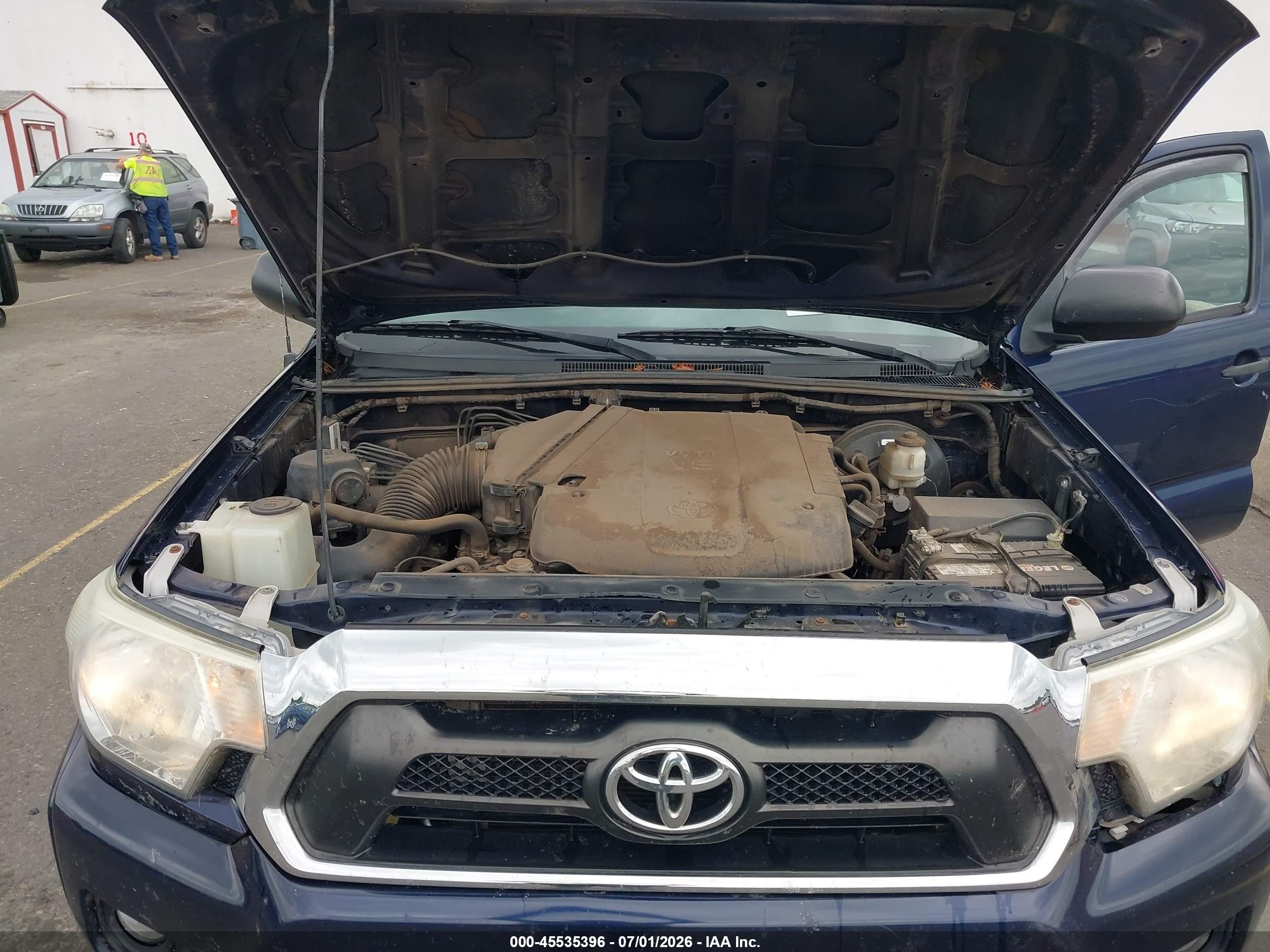 2013 Toyota Tacoma Base V6 Blue vin: 3TMLU4EN4DM111036