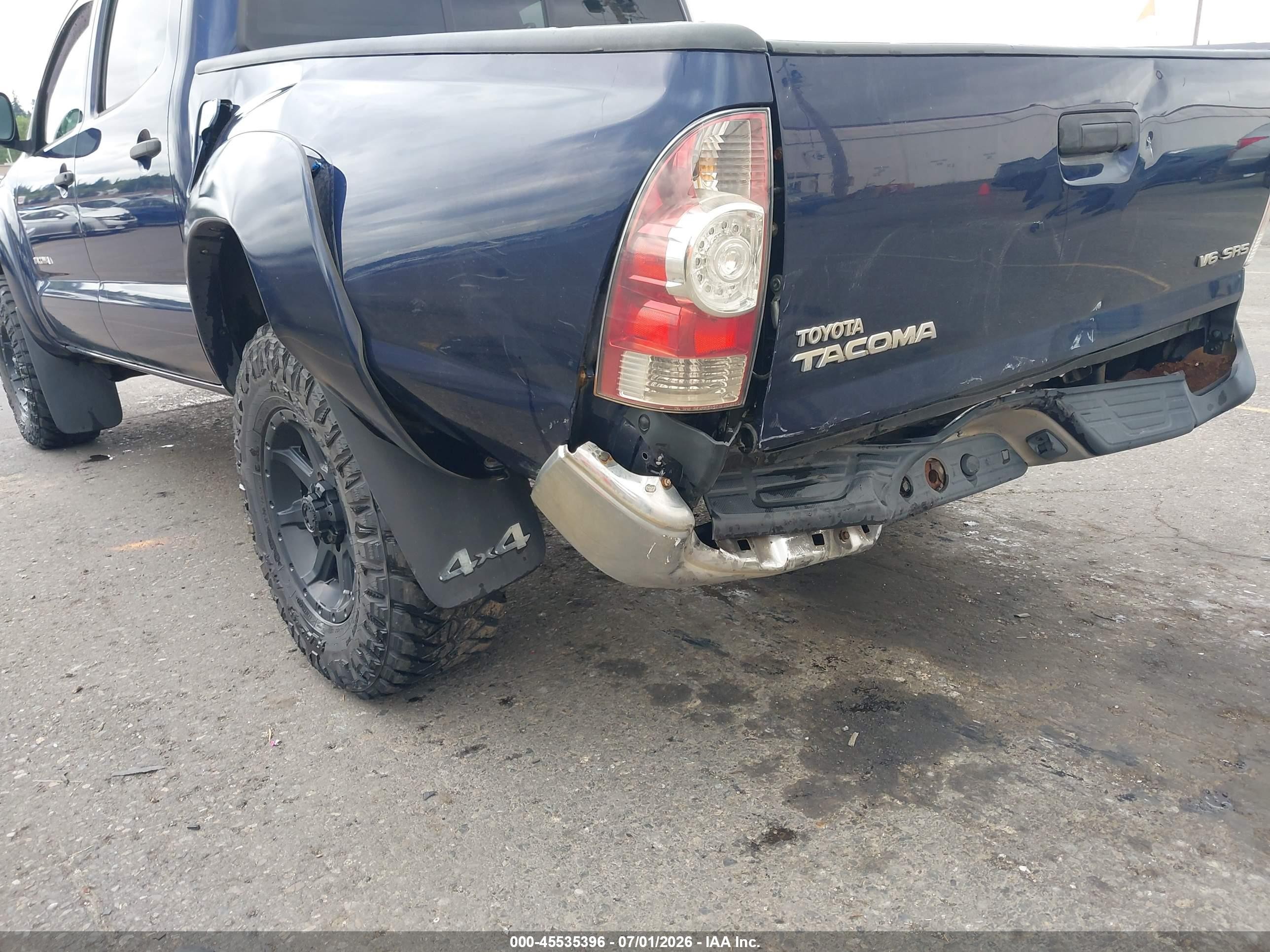 2013 Toyota Tacoma Base V6 Blue vin: 3TMLU4EN4DM111036