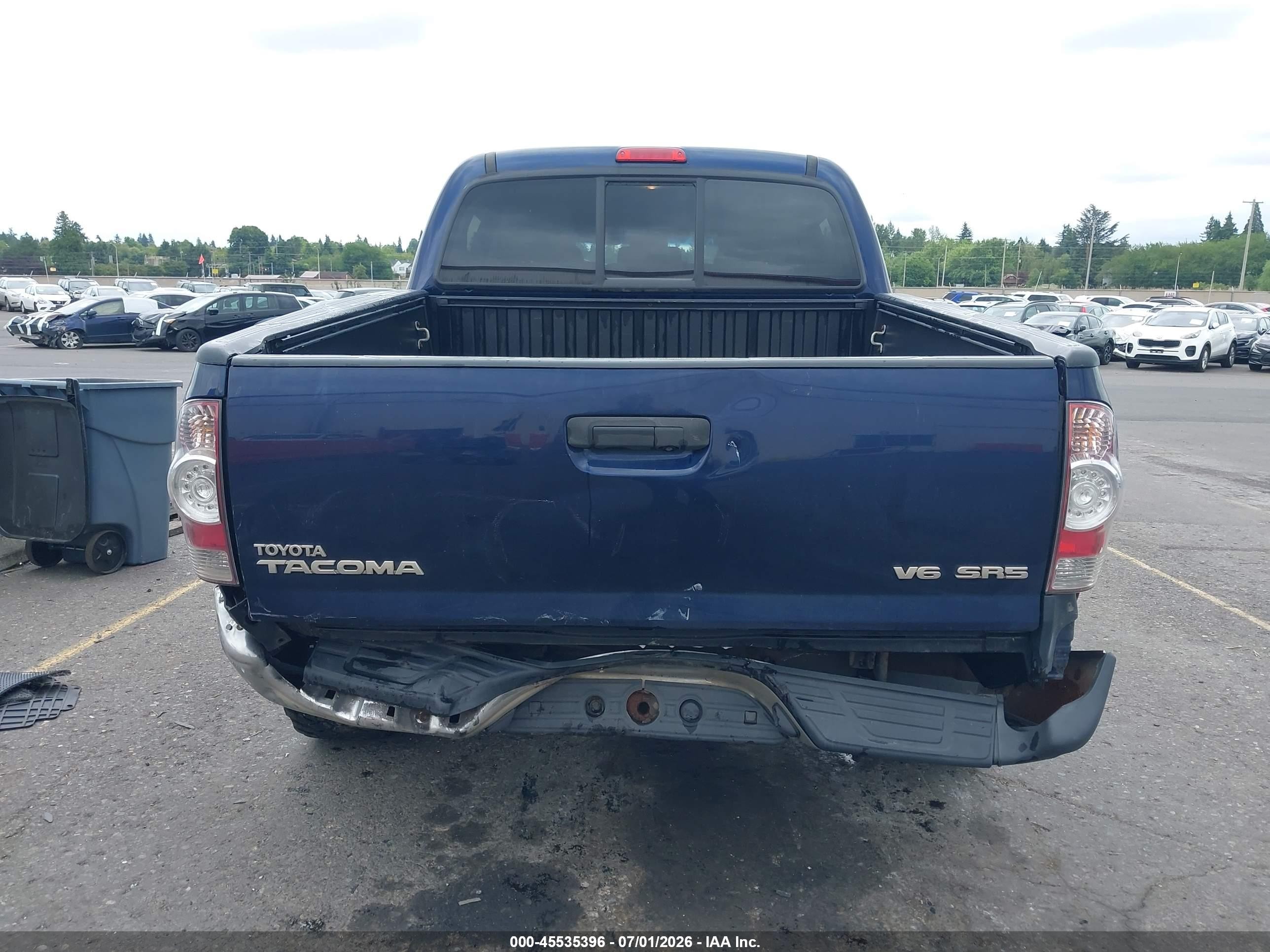 2013 Toyota Tacoma Base V6 Blue vin: 3TMLU4EN4DM111036