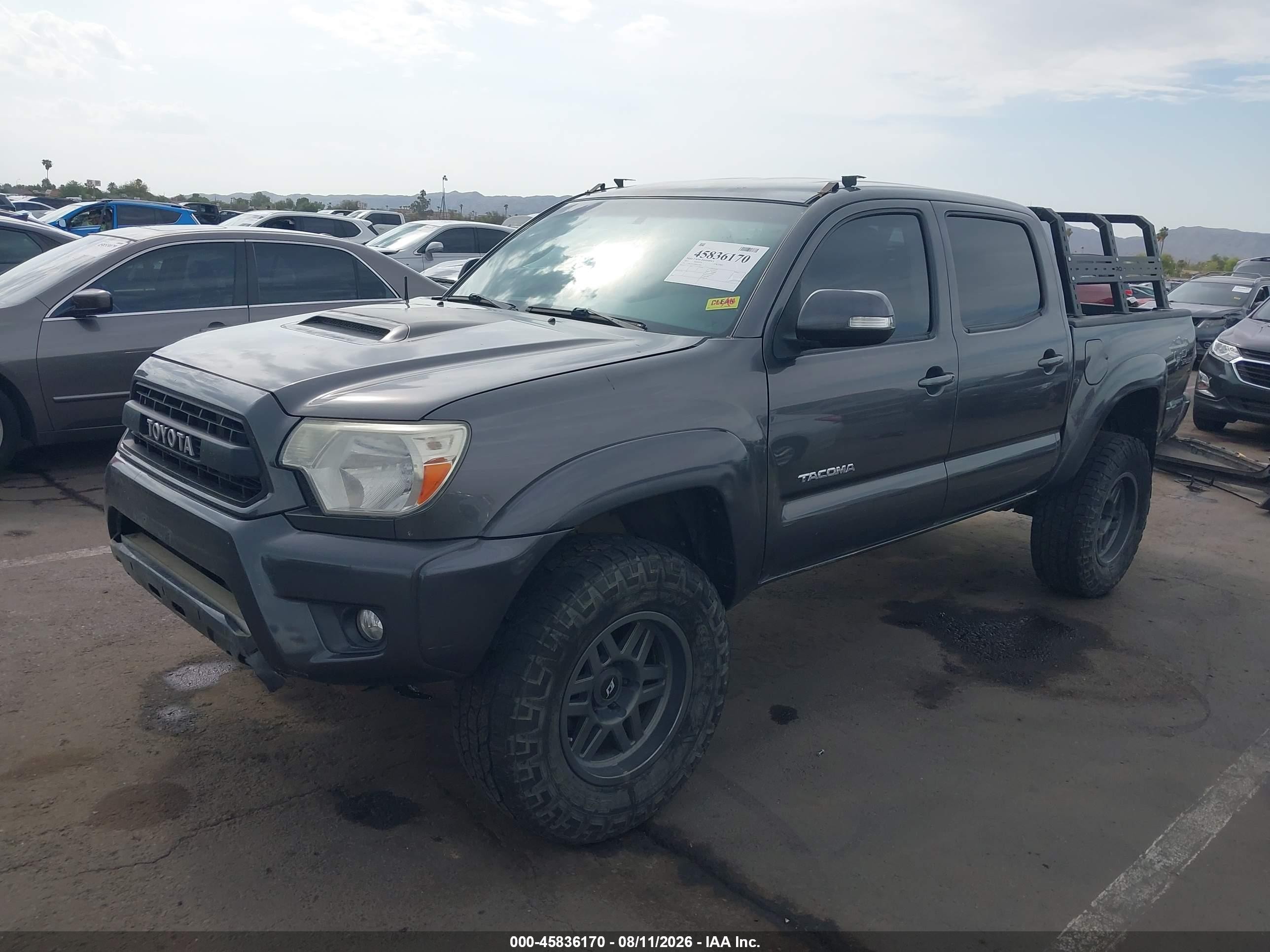 2013 Toyota Tacoma Base V6 Gray vin: 3TMLU4EN4DM115085