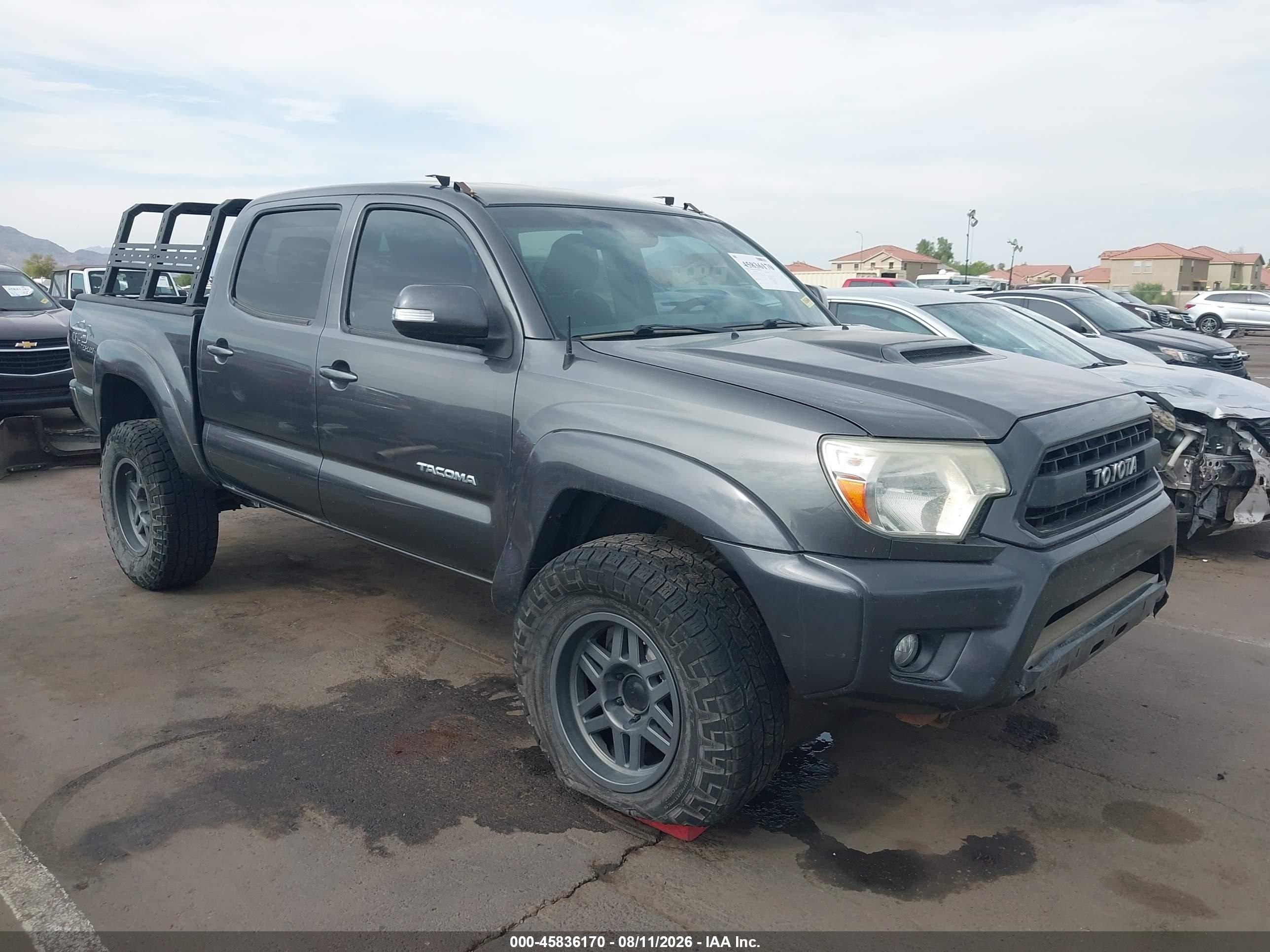 2013 Toyota Tacoma Base V6 Gray vin: 3TMLU4EN4DM115085