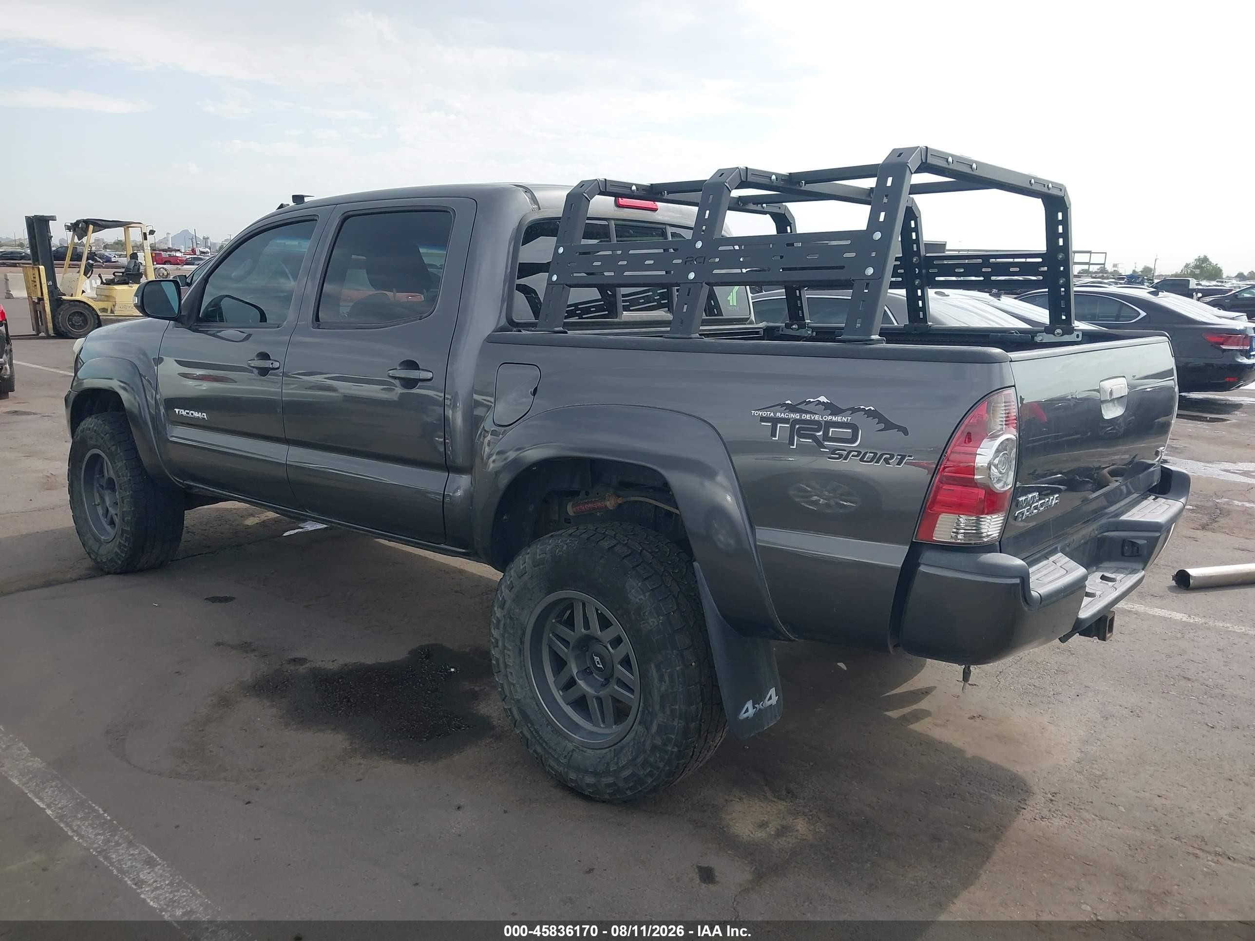 2013 Toyota Tacoma Base V6 Gray vin: 3TMLU4EN4DM115085