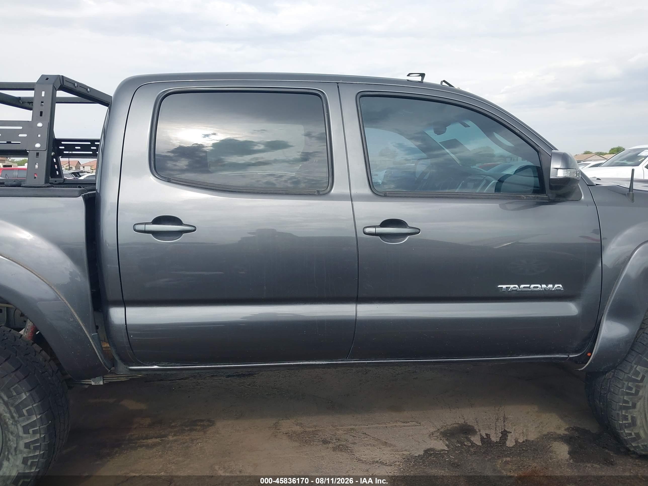 2013 Toyota Tacoma Base V6 Gray vin: 3TMLU4EN4DM115085