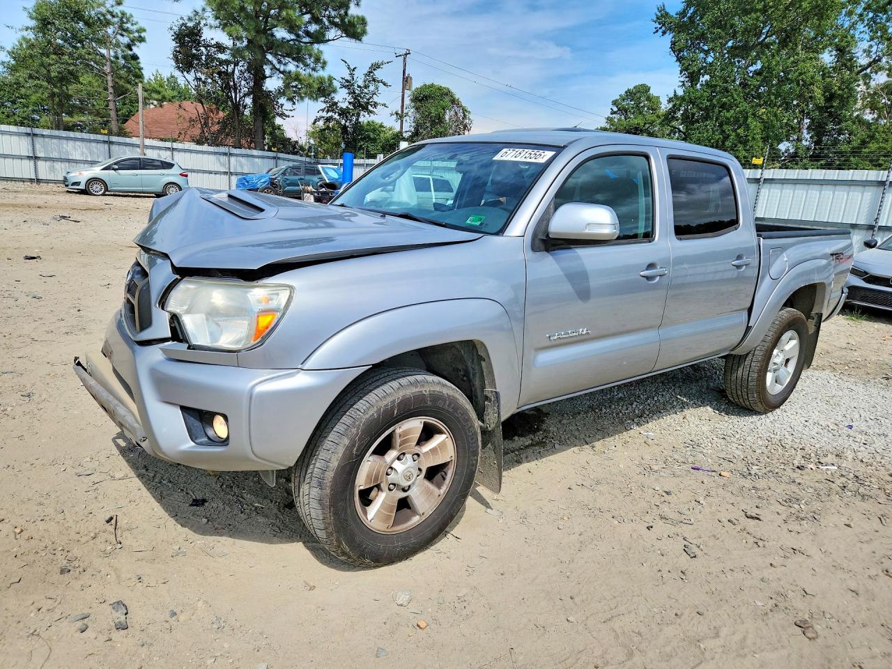 2014 Toyota Tacoma V6 Silver vin: 3TMLU4EN4EM136035