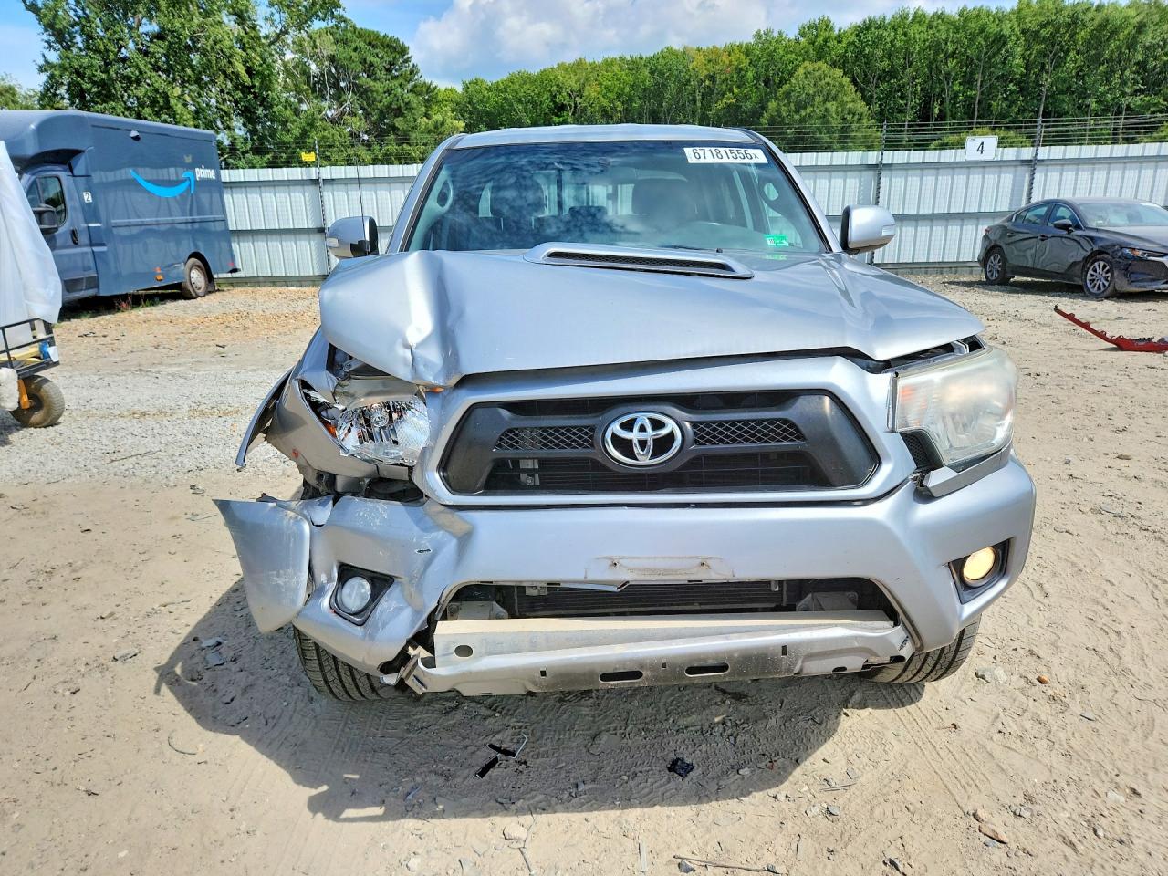 2014 Toyota Tacoma V6 Silver vin: 3TMLU4EN4EM136035