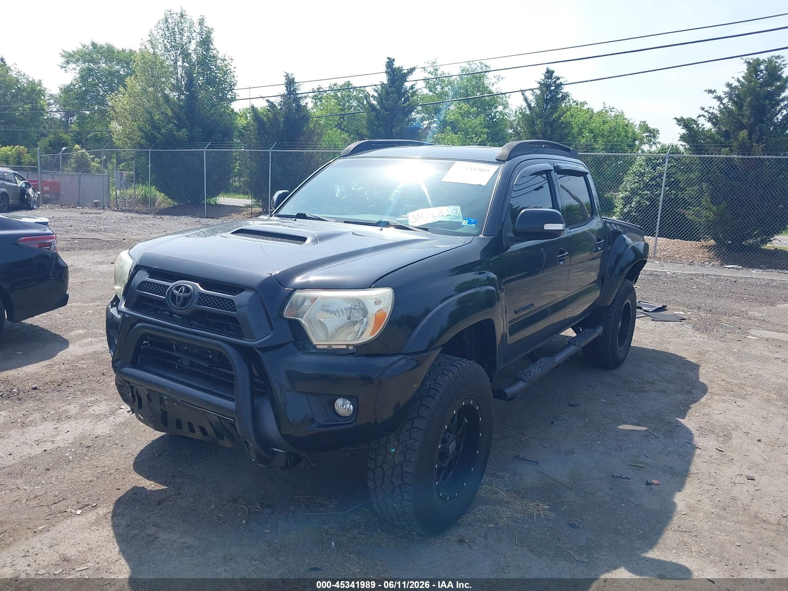 2014 Toyota Tacoma Base V6 Black vin: 3TMLU4EN4EM147116