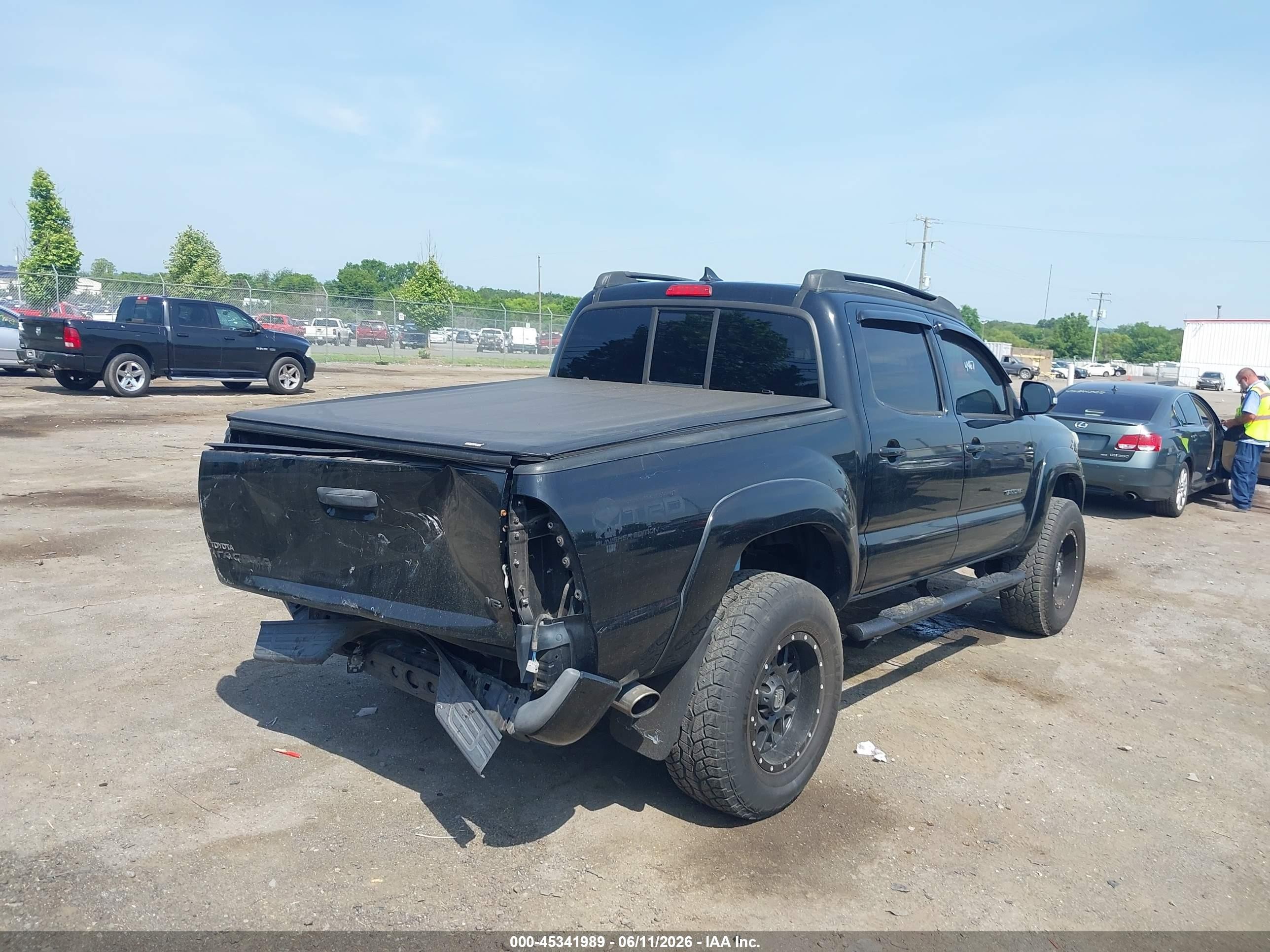 2014 Toyota Tacoma Base V6 Black vin: 3TMLU4EN4EM147116