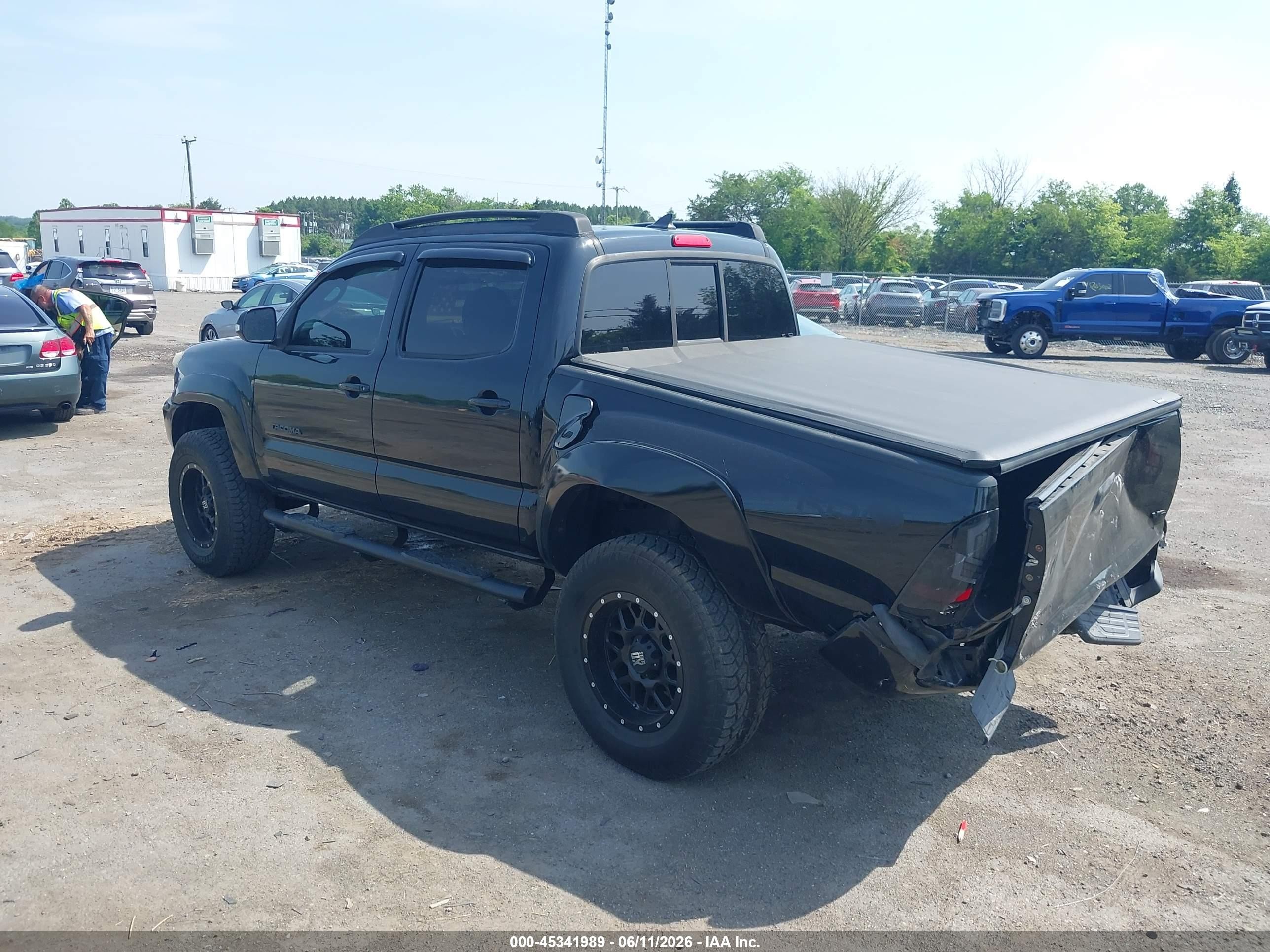 2014 Toyota Tacoma Base V6 Black vin: 3TMLU4EN4EM147116