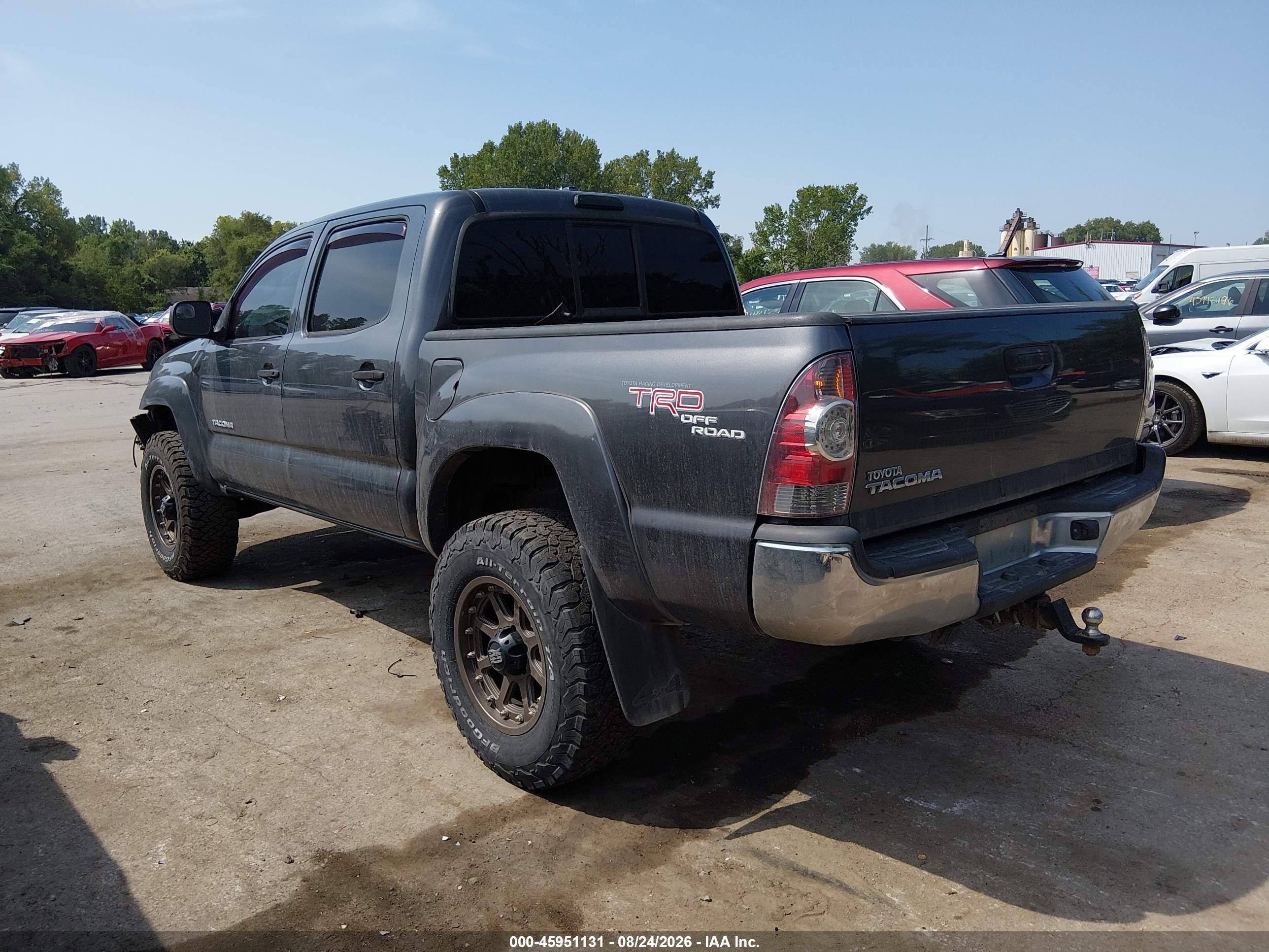 2010 Toyota Tacoma Base V6 Gray vin: 3TMLU4EN5AM040960