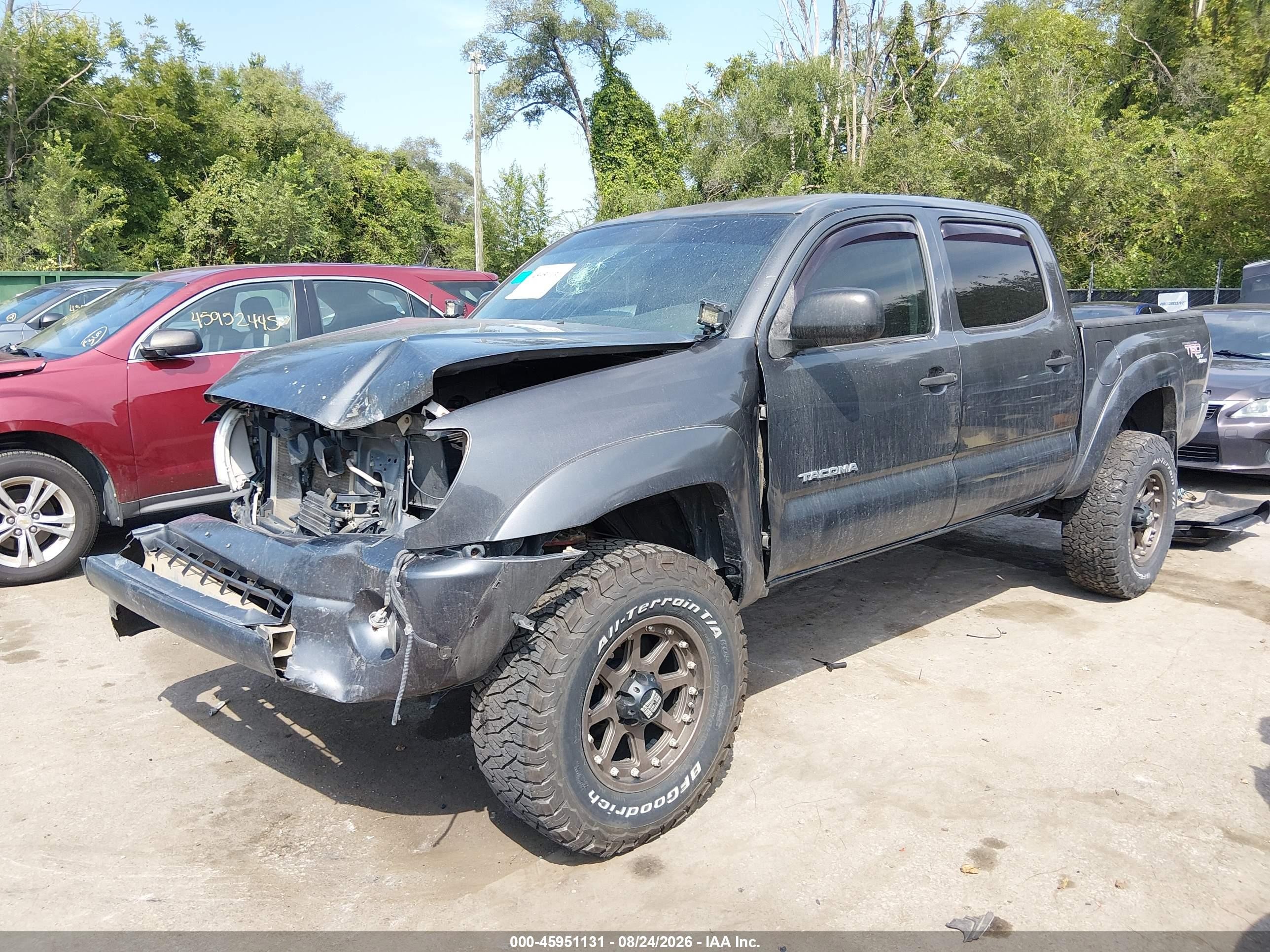2010 Toyota Tacoma Base V6 Gray vin: 3TMLU4EN5AM040960