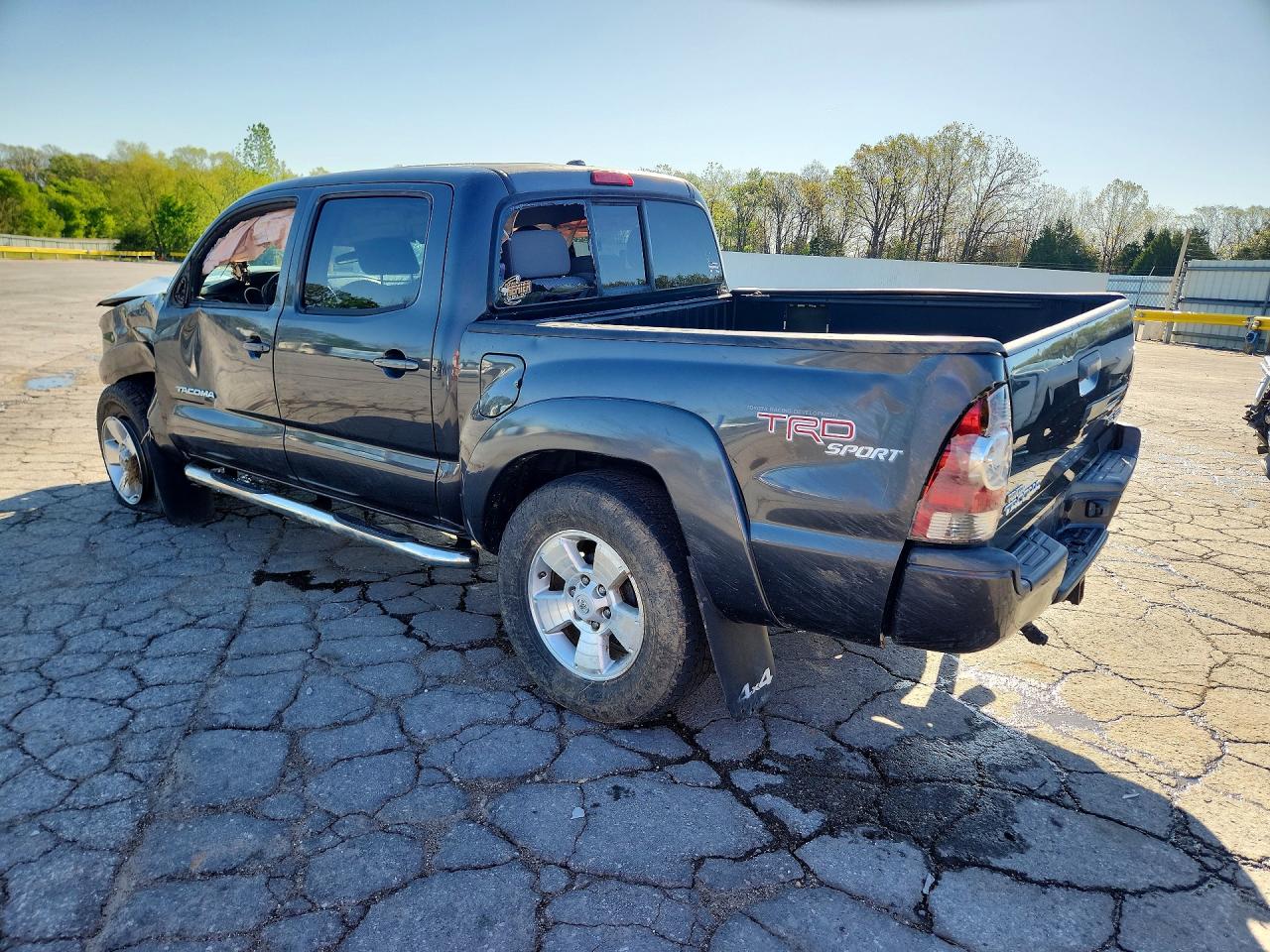 2010 Toyota Tacoma Double Cab Gray vin: 3TMLU4EN5AM054454