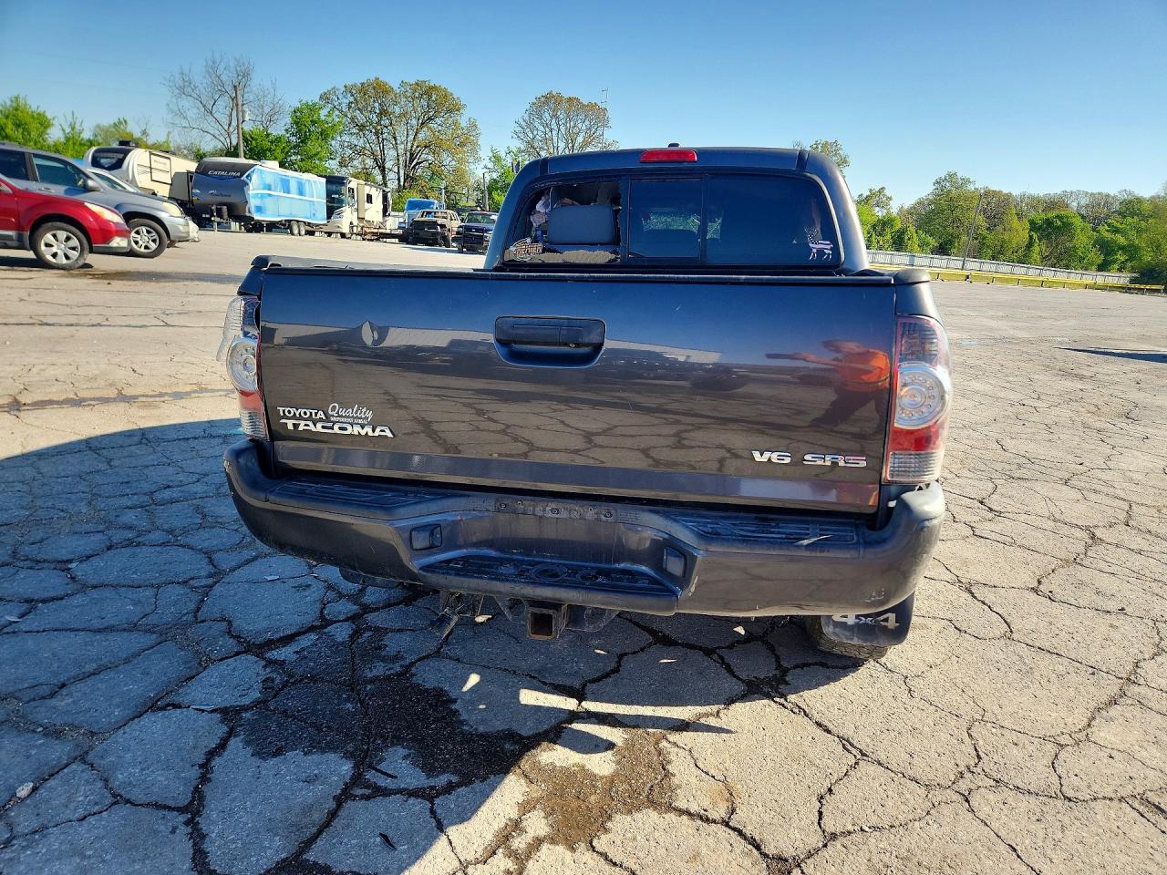 2010 Toyota Tacoma Double Cab Gray vin: 3TMLU4EN5AM054454
