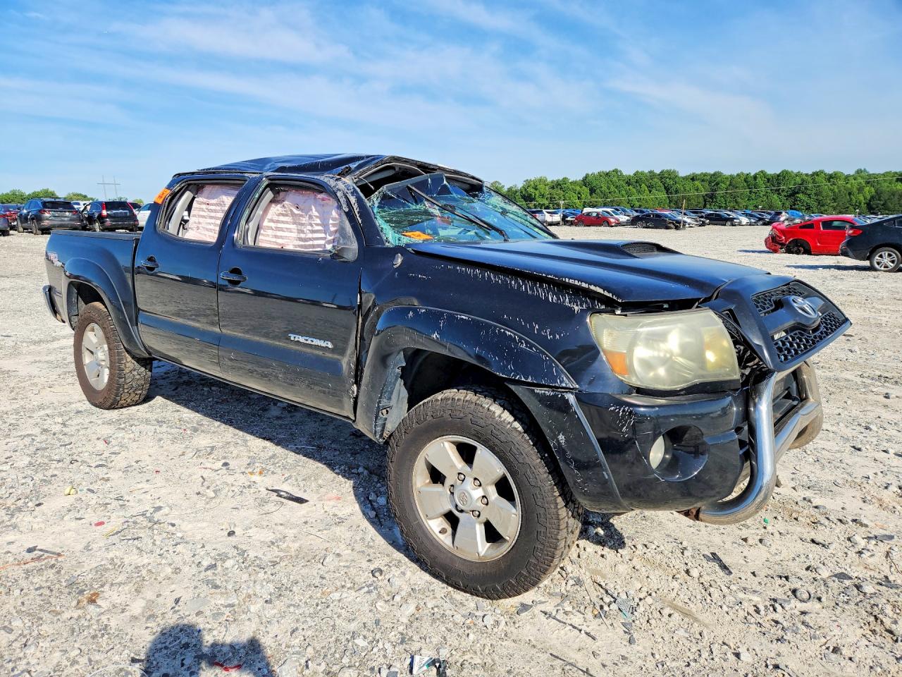 2011 Toyota Tacoma Double Cab Black vin: 3TMLU4EN5BM057677
