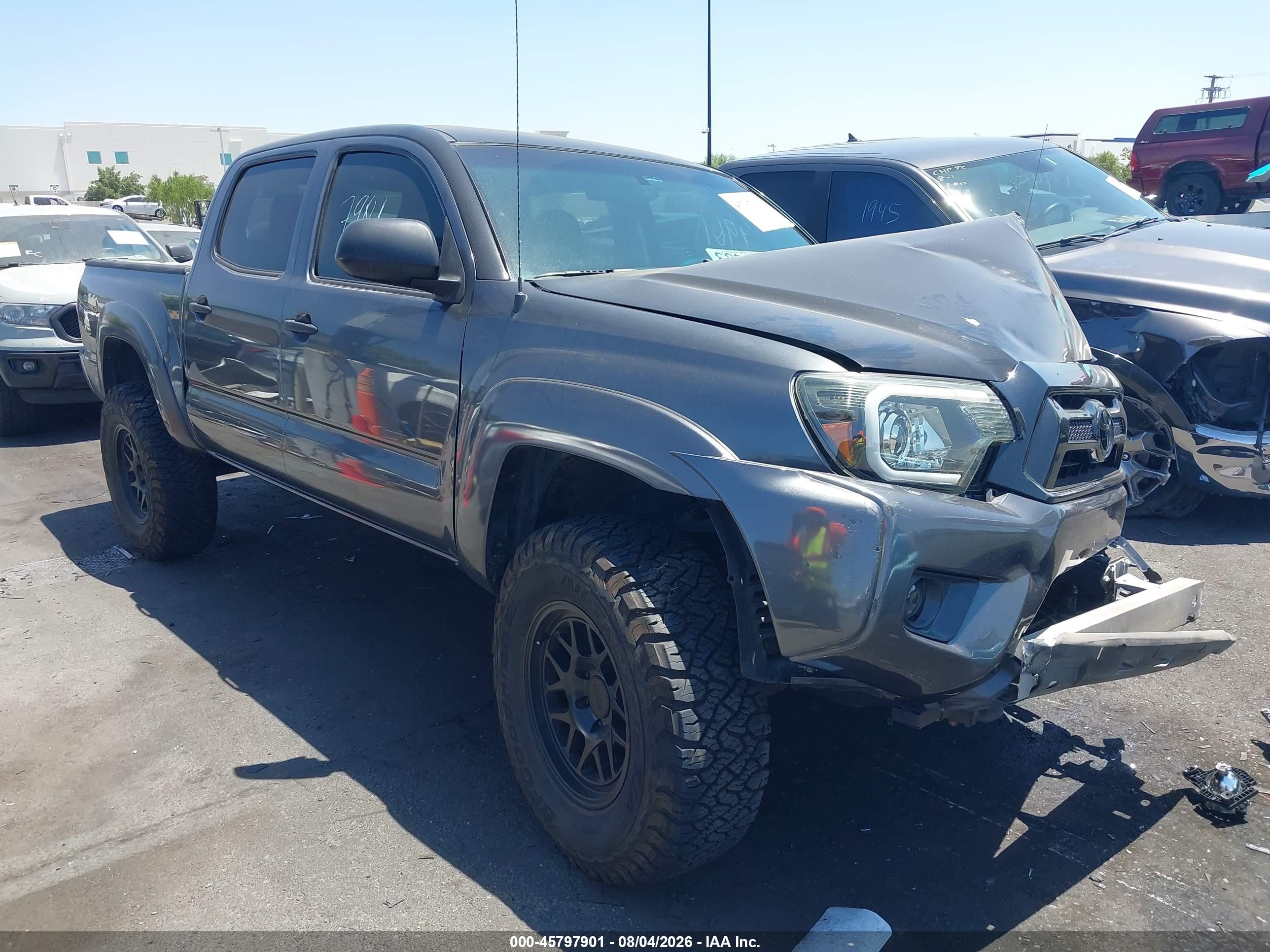 2013 Toyota Tacoma Base V6 Gray vin: 3TMLU4EN5DM109540