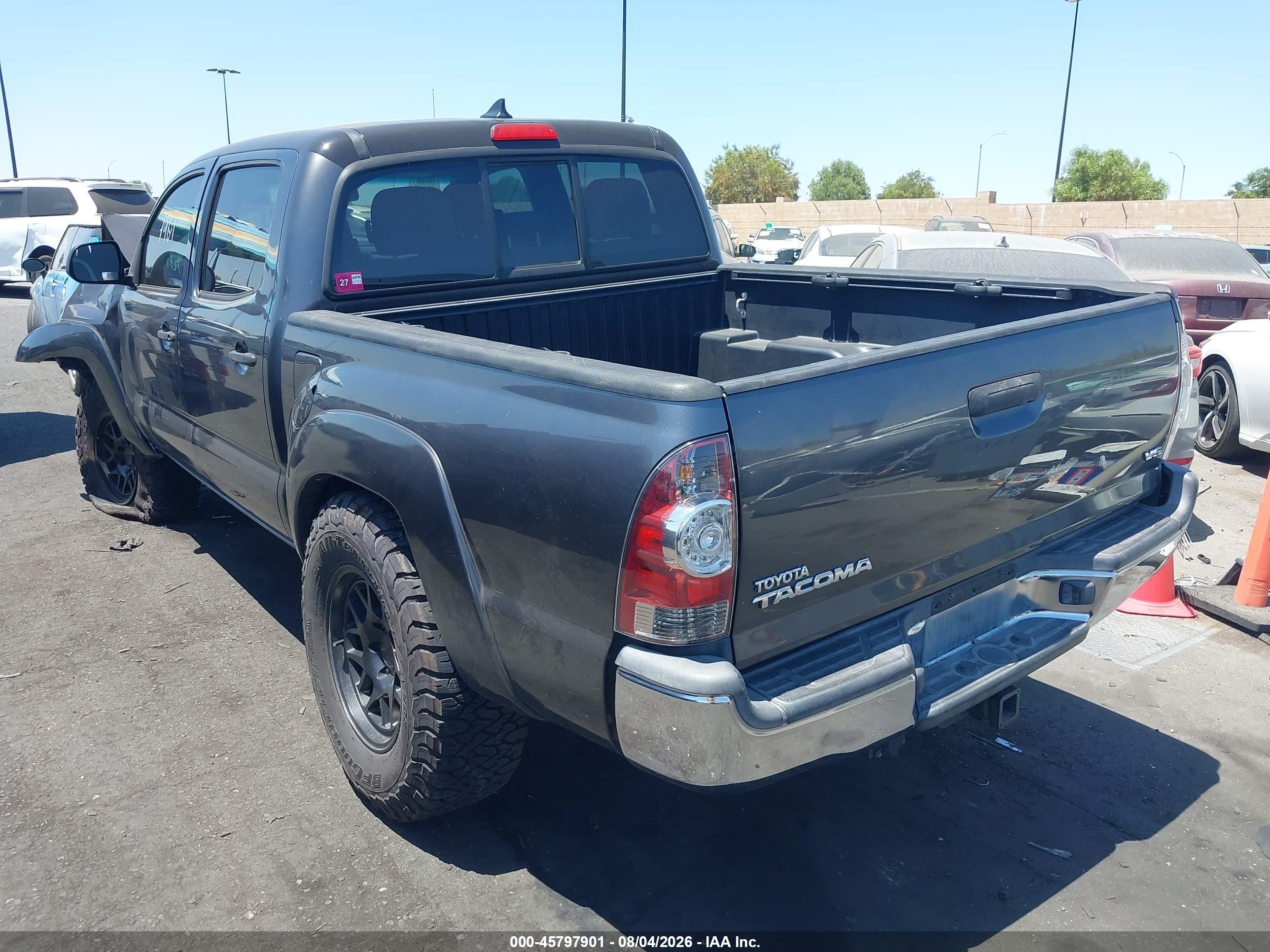2013 Toyota Tacoma Base V6 Gray vin: 3TMLU4EN5DM109540