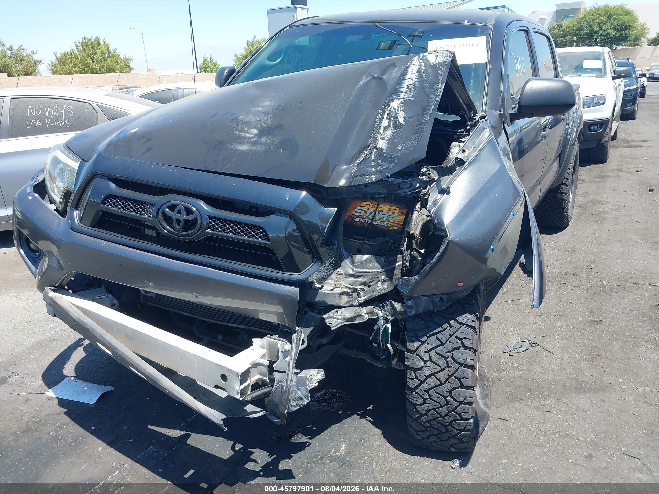 2013 Toyota Tacoma Base V6 Gray vin: 3TMLU4EN5DM109540