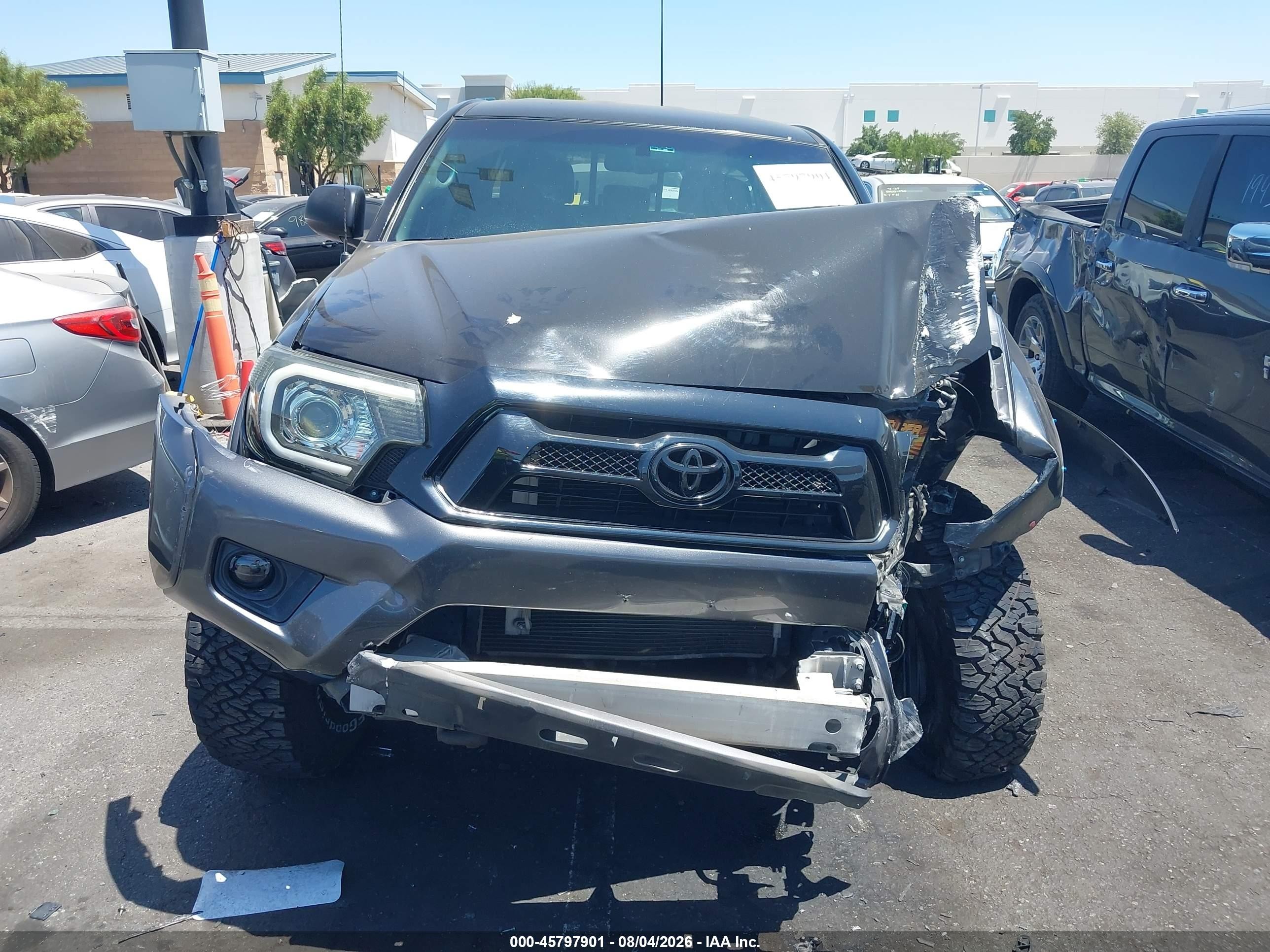 2013 Toyota Tacoma Base V6 Gray vin: 3TMLU4EN5DM109540