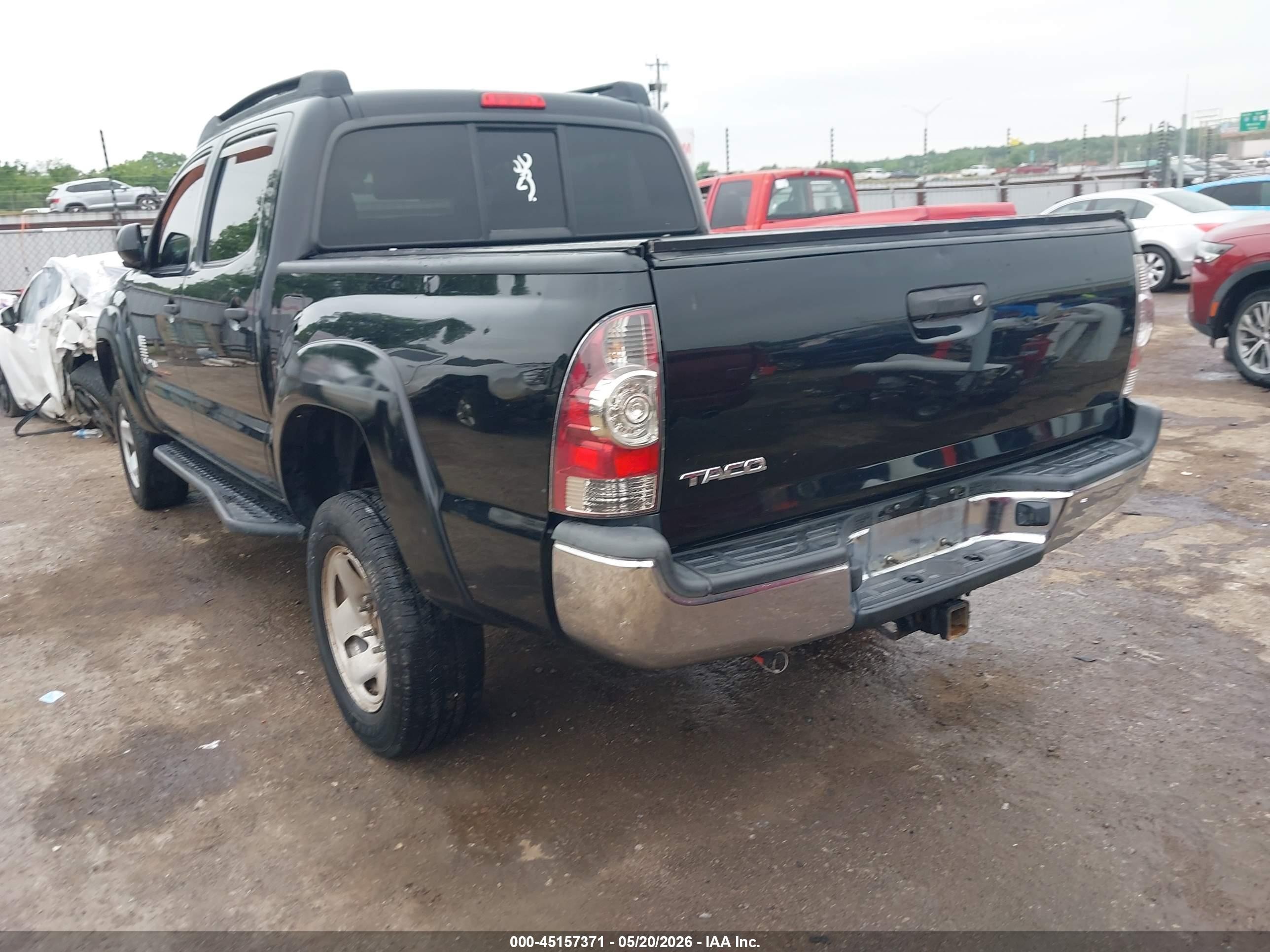 2013 Toyota Tacoma Base V6 Black vin: 3TMLU4EN5DM129805