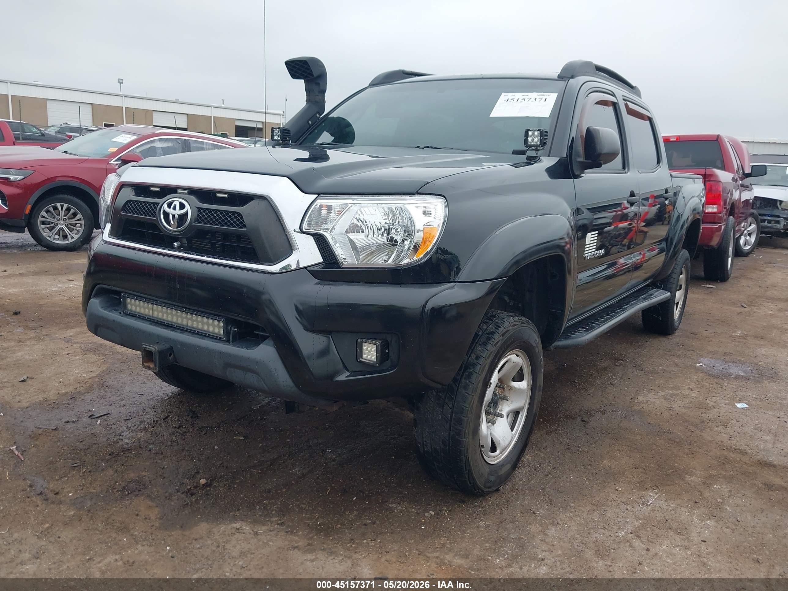 2013 Toyota Tacoma Base V6 Black vin: 3TMLU4EN5DM129805