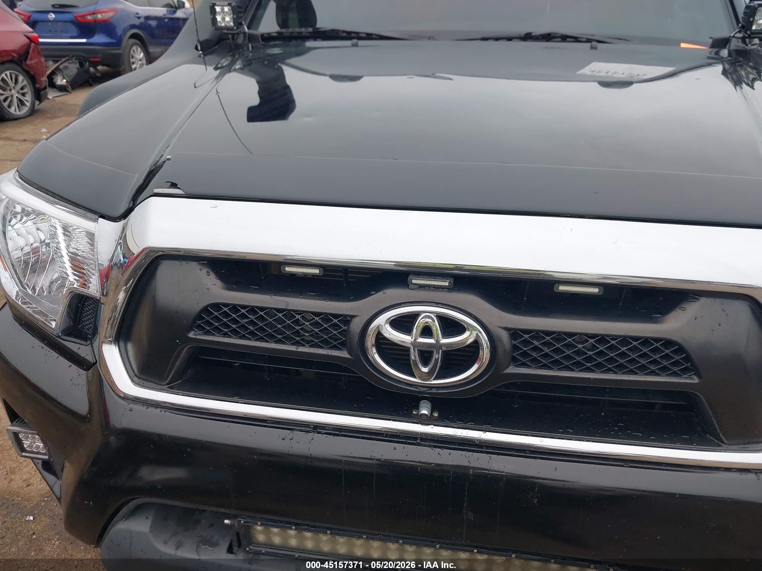 2013 Toyota Tacoma Base V6 Black vin: 3TMLU4EN5DM129805
