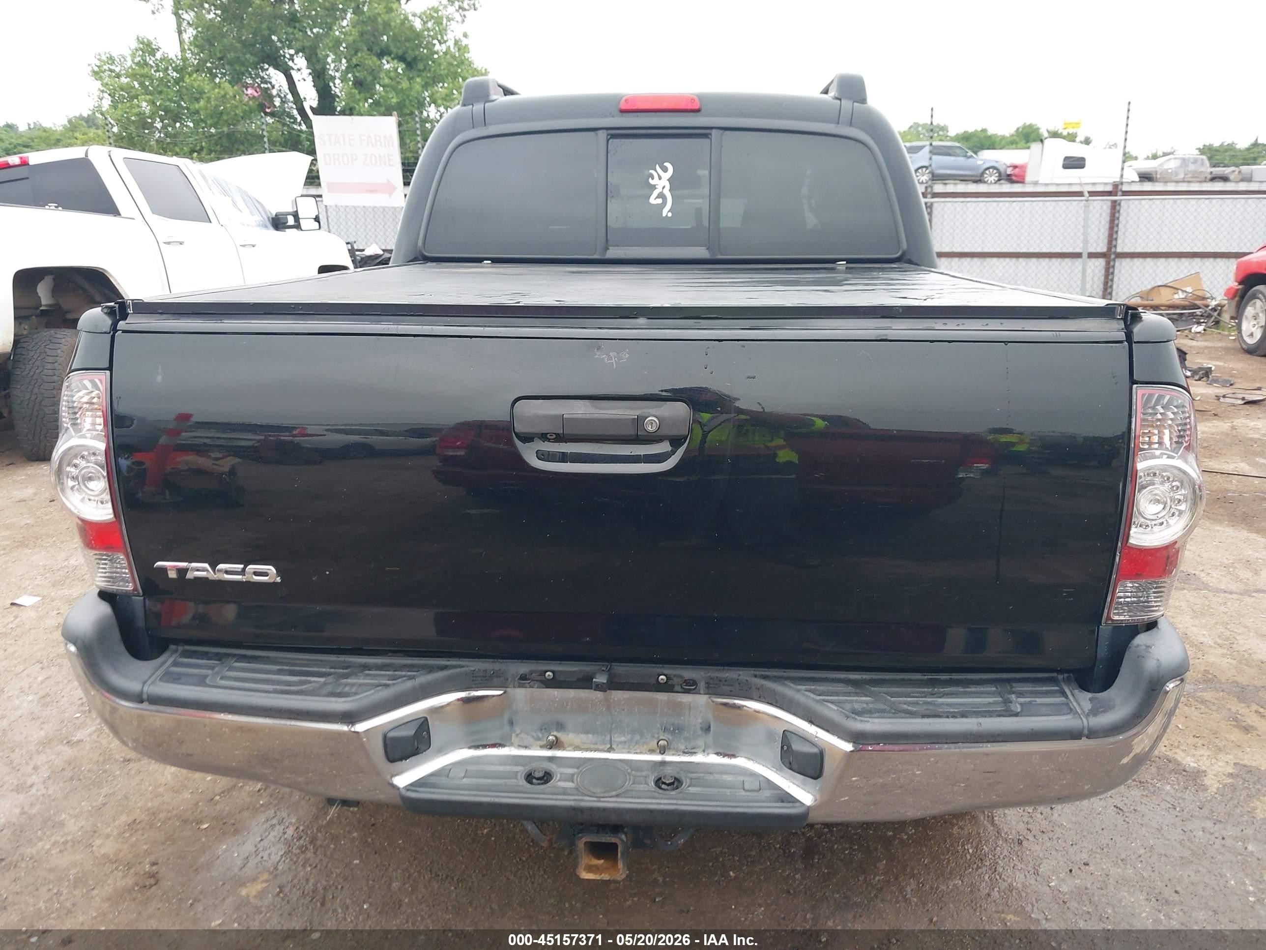 2013 Toyota Tacoma Base V6 Black vin: 3TMLU4EN5DM129805