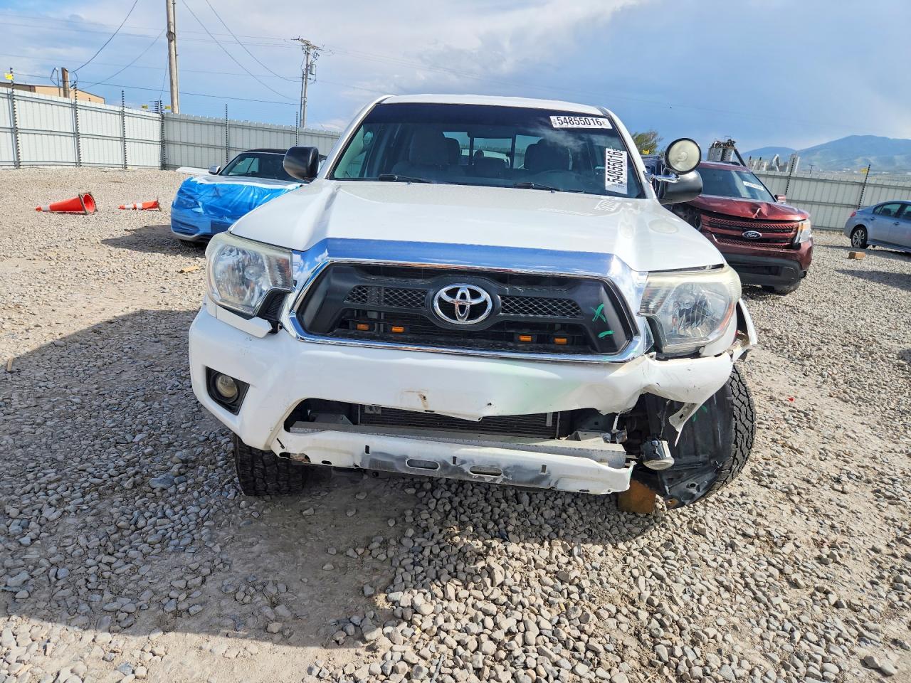 2014 Toyota Tacoma Double Cab White vin: 3TMLU4EN5EM158013