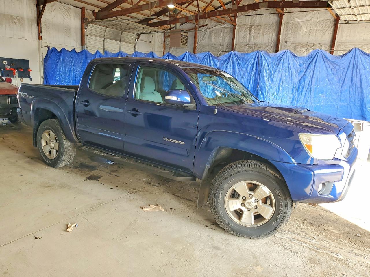 2015 Toyota Tacoma V6 Blue vin: 3TMLU4EN5FM182619